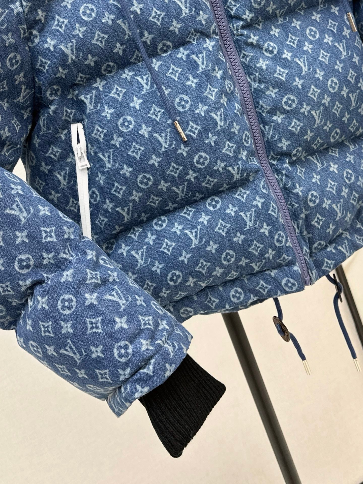 25FW latest ski series denim presbyopic hooded down jacket