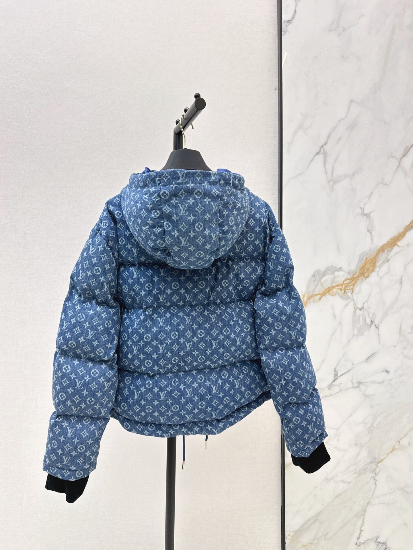 25FW latest ski series denim presbyopic hooded down jacket