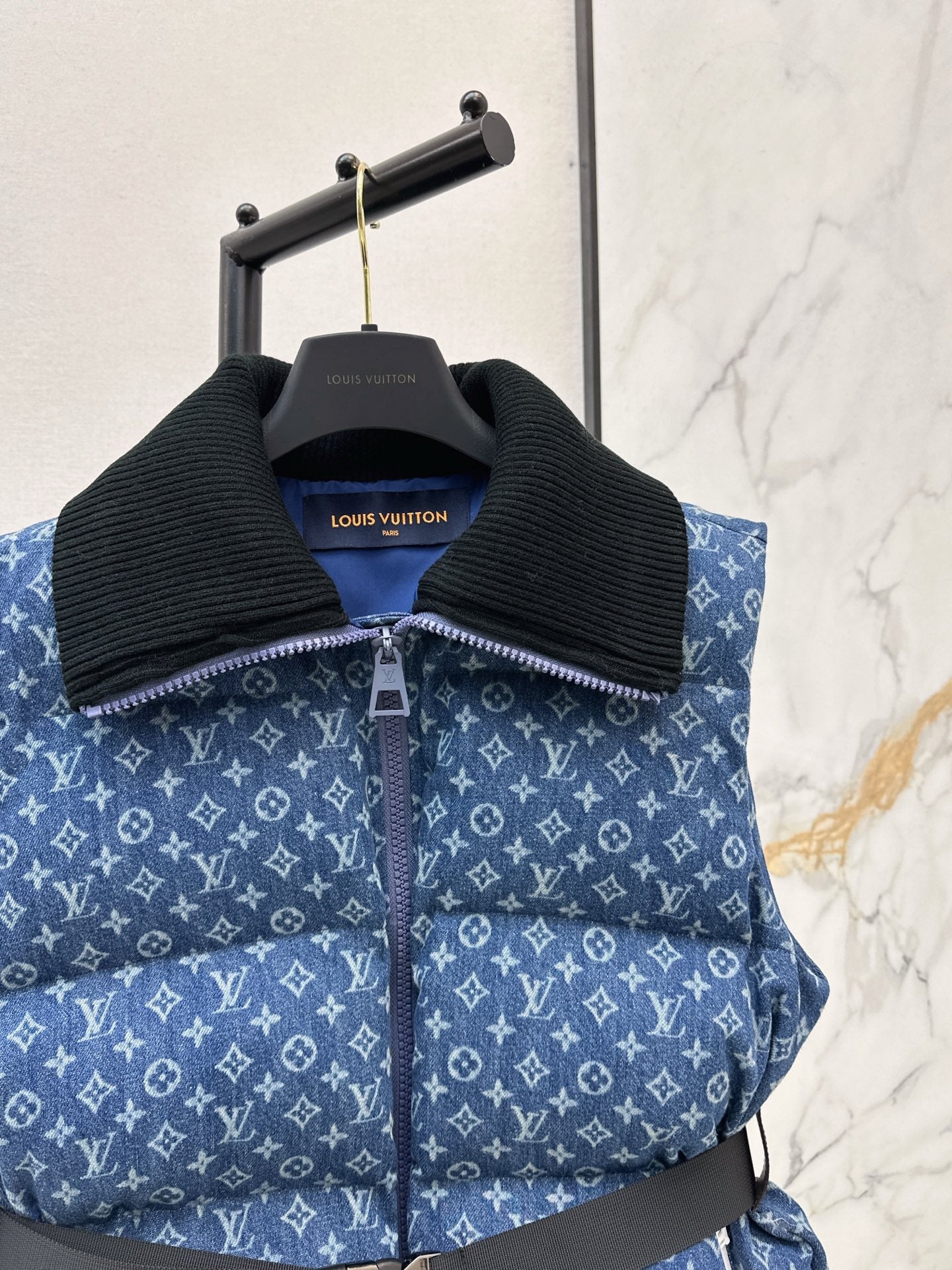 25FW latest ski series denim presbyopia down jacket vest jacket