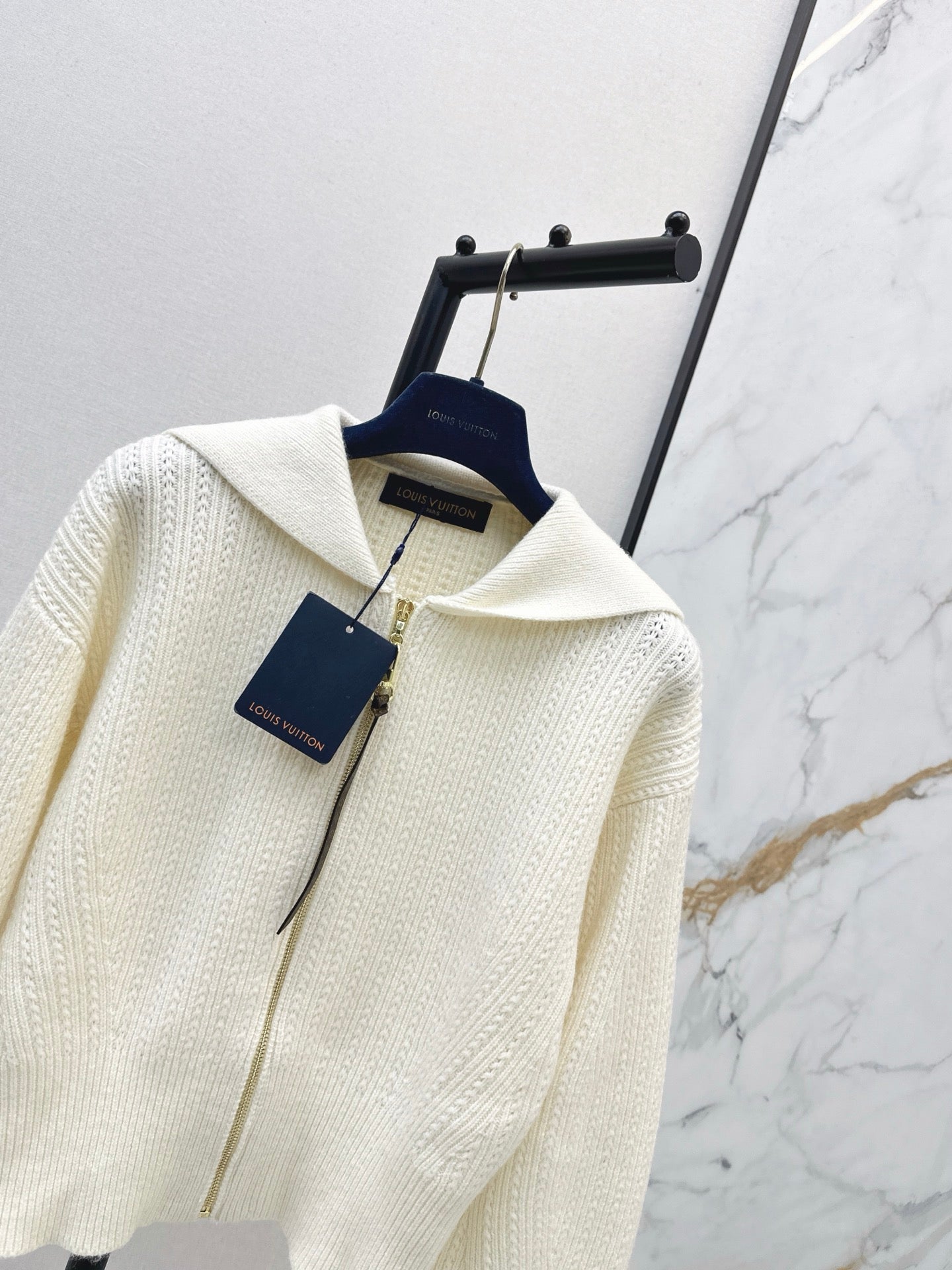 25FW latest style lapel zipper knitted cardigan