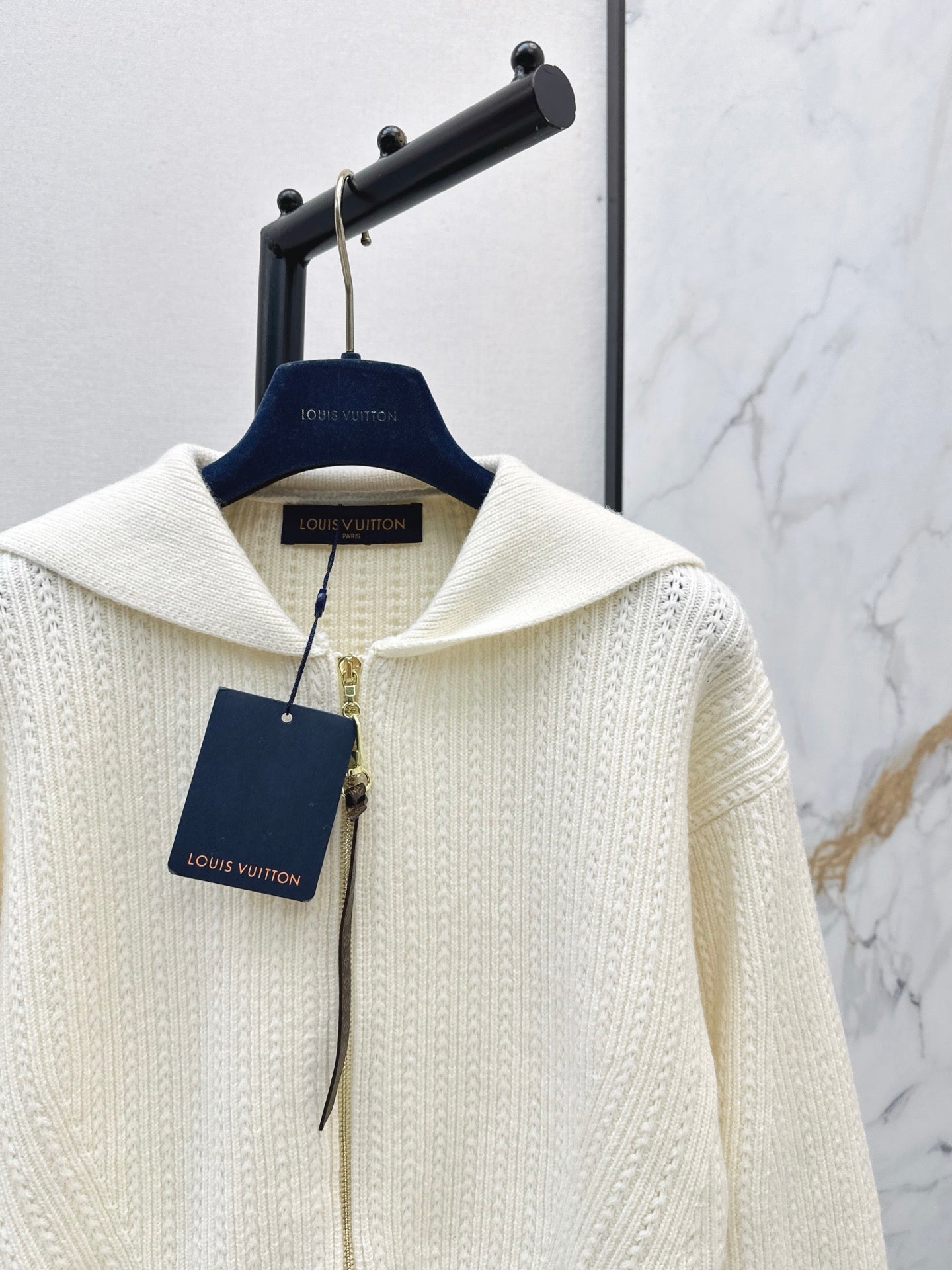 25FW latest style lapel zipper knitted cardigan