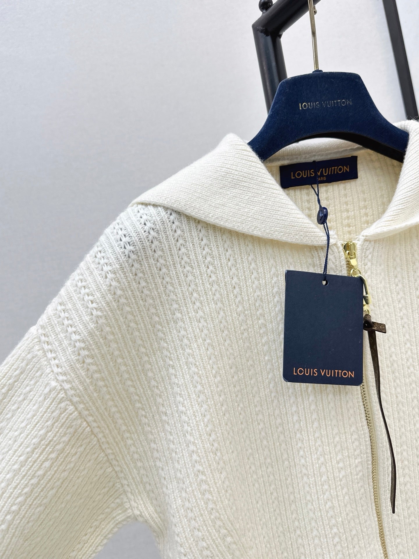 25FW latest style lapel zipper knitted cardigan