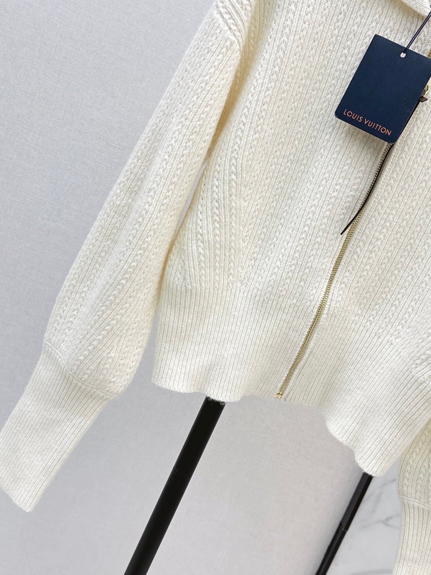 25FW latest style lapel zipper knitted cardigan