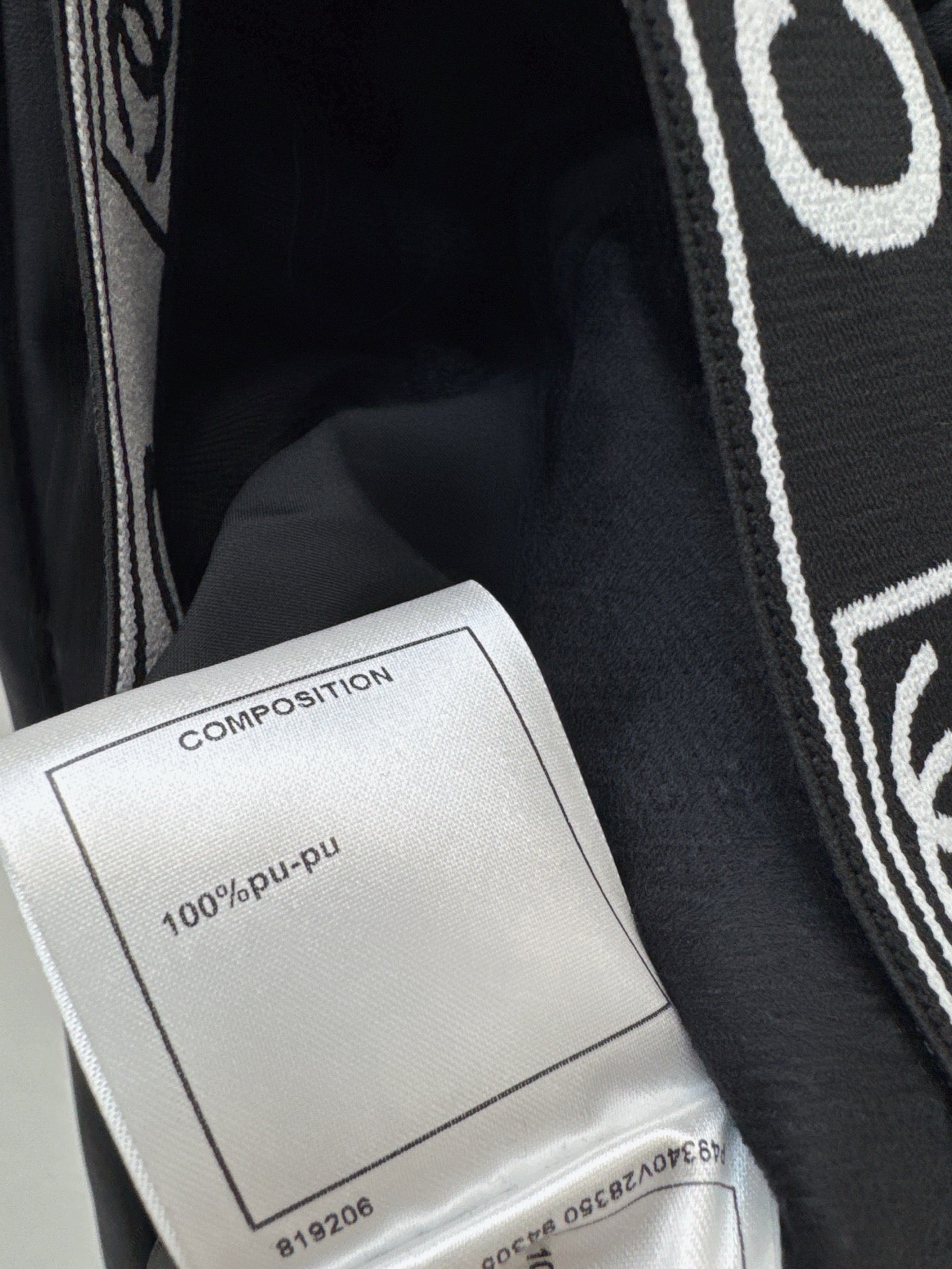 25FW latest style logo webbing decorated straight pants