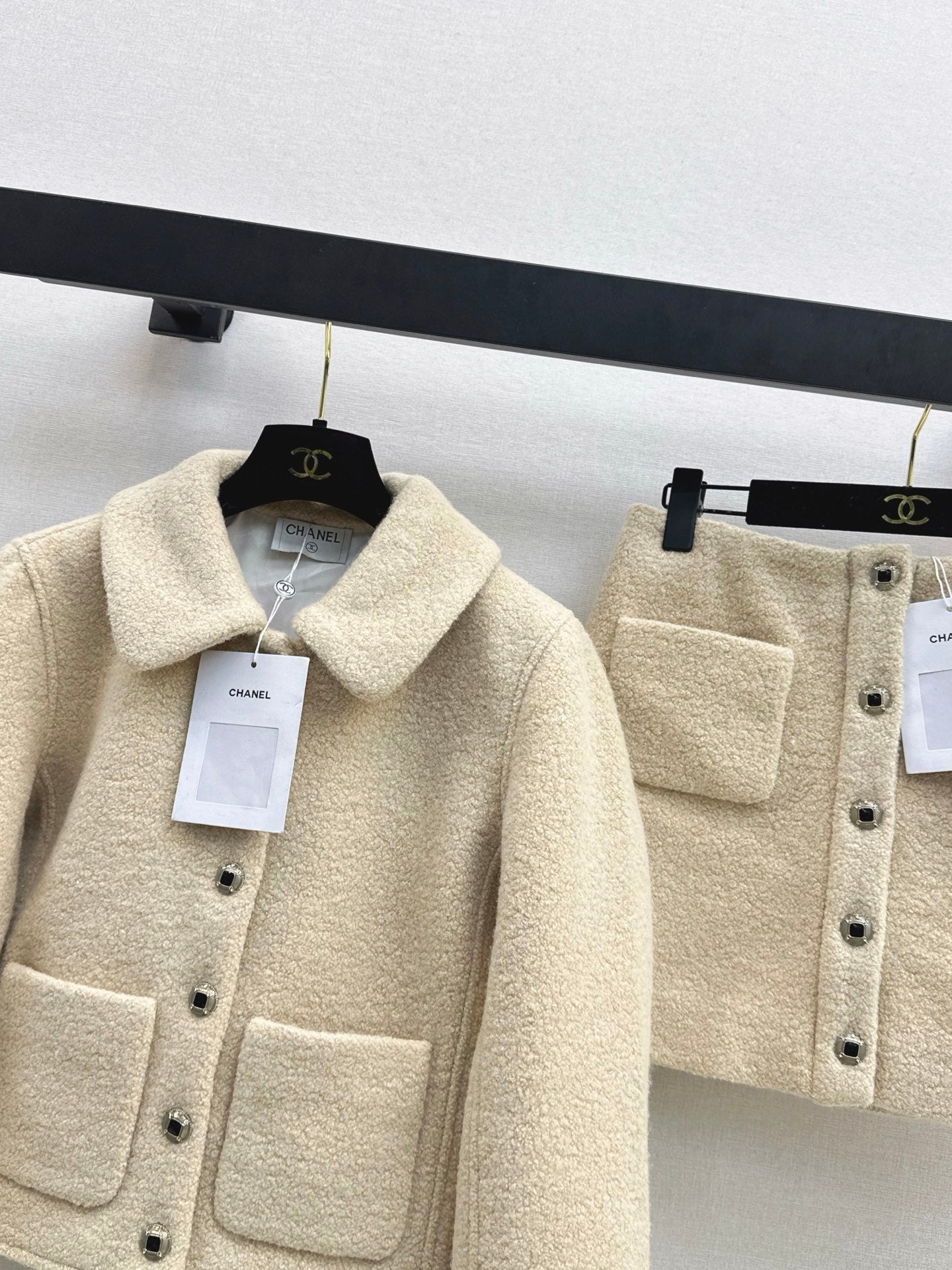 25FW autumn and winter latest ladylike cardigan and skirt suit