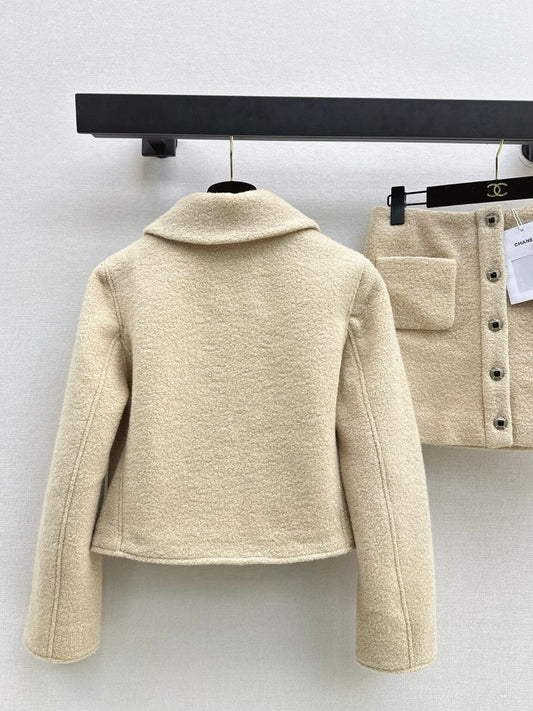 25FW autumn and winter latest ladylike cardigan and skirt suit