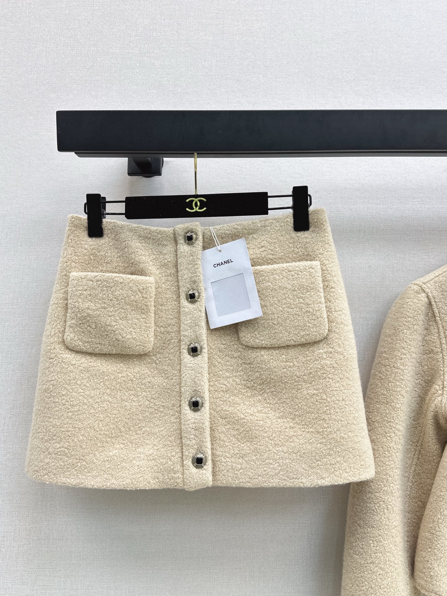 25FW autumn and winter latest ladylike cardigan and skirt suit