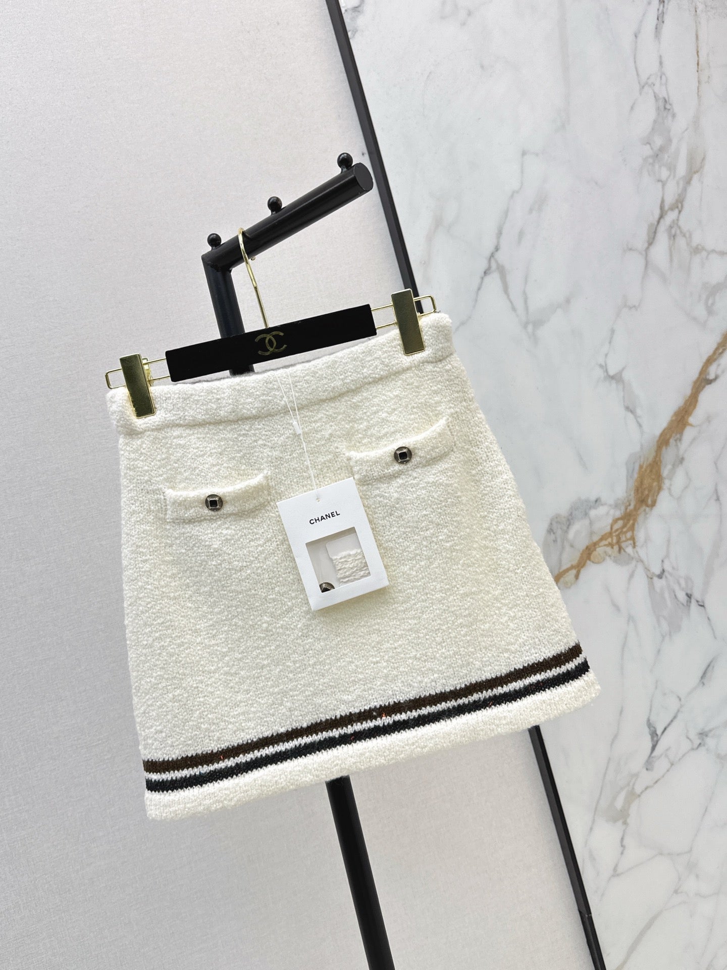 26SS early spring latest ski series bow plush skirt