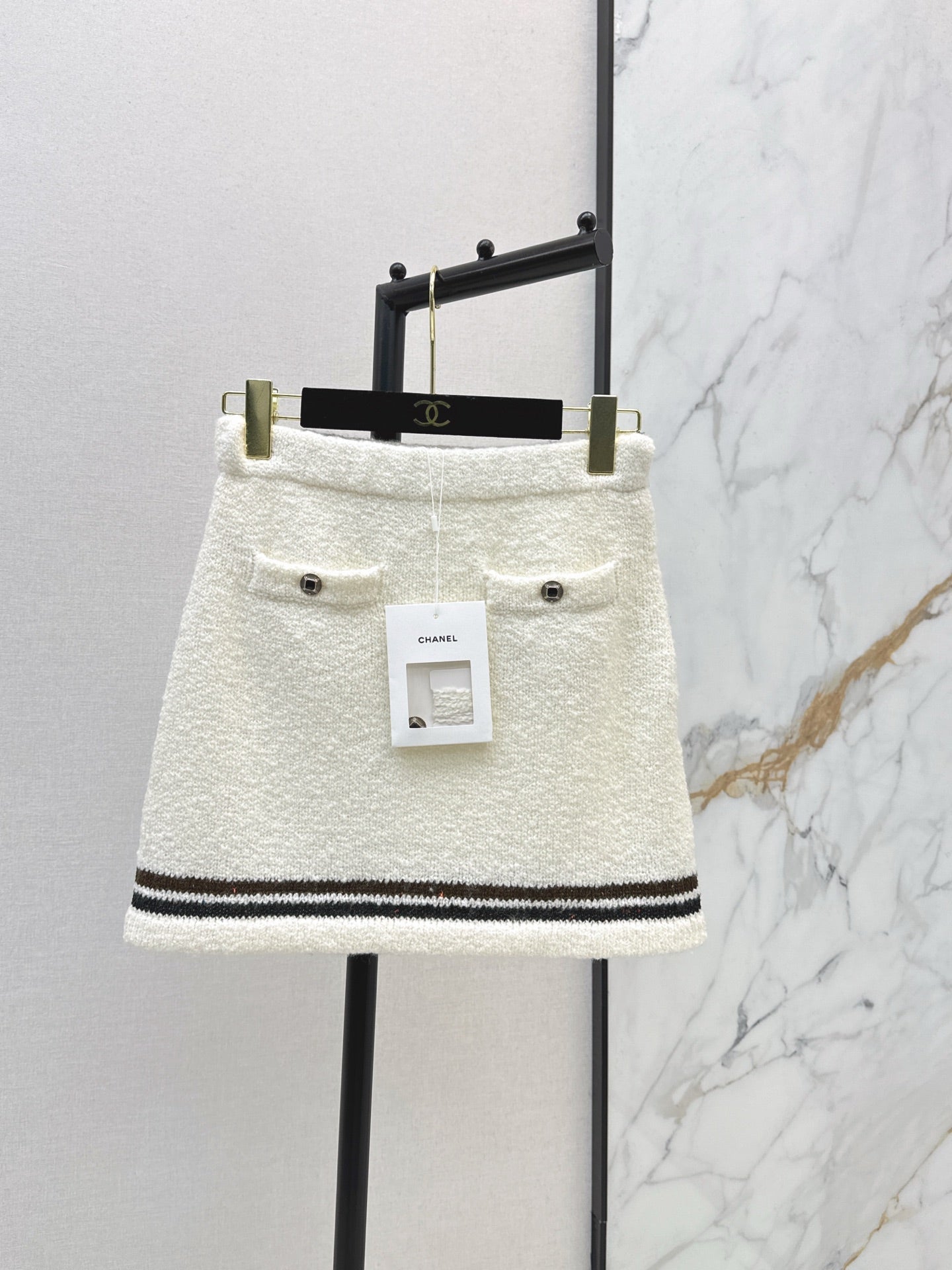 26SS early spring latest ski series bow plush skirt