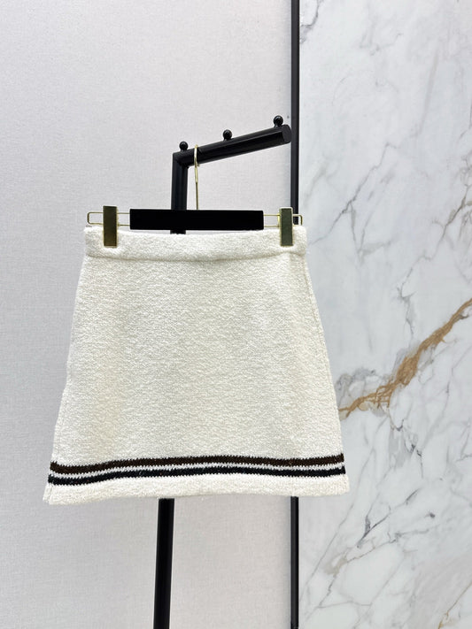 26SS early spring latest ski series bow plush skirt