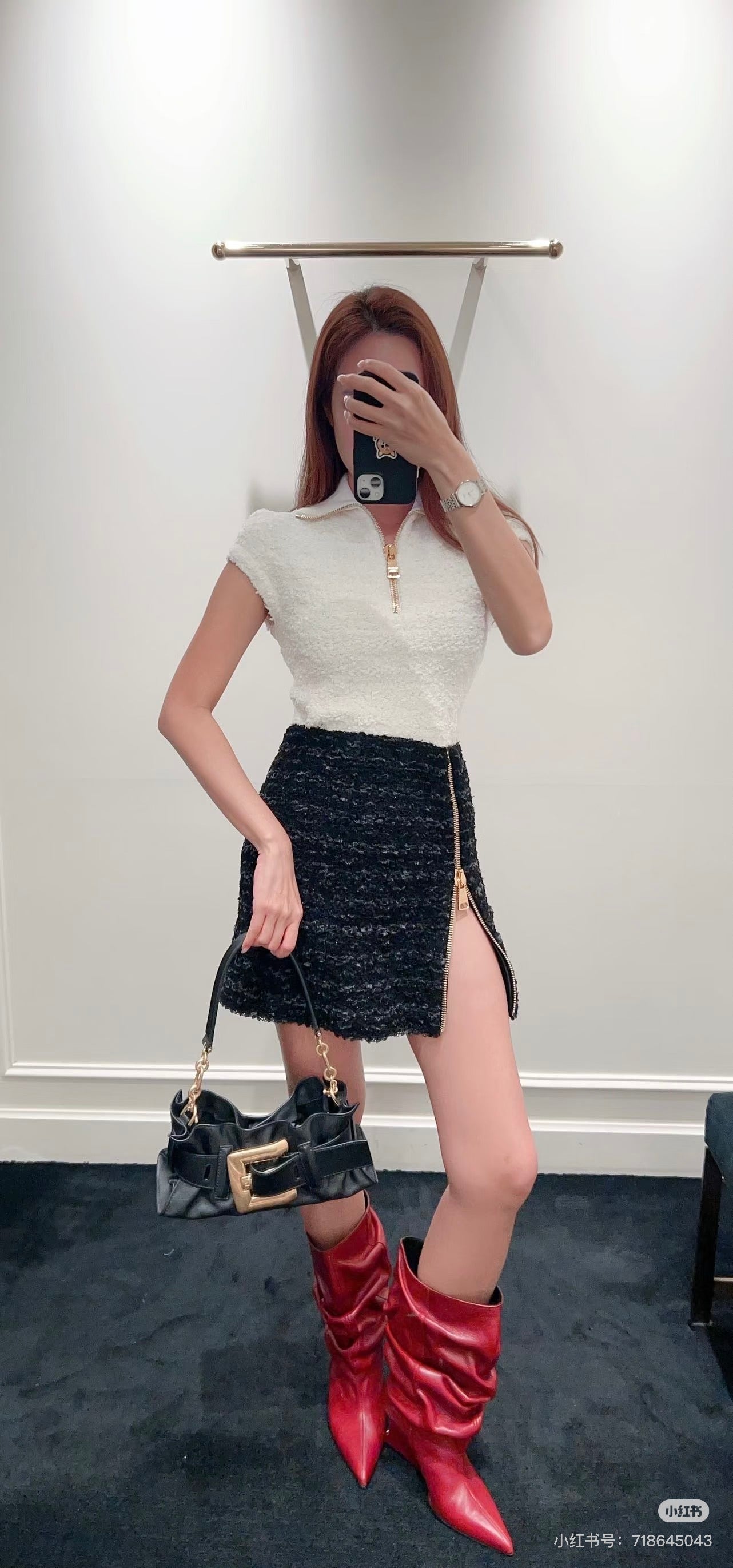 25FW latest half-cardigan sleeveless sweater