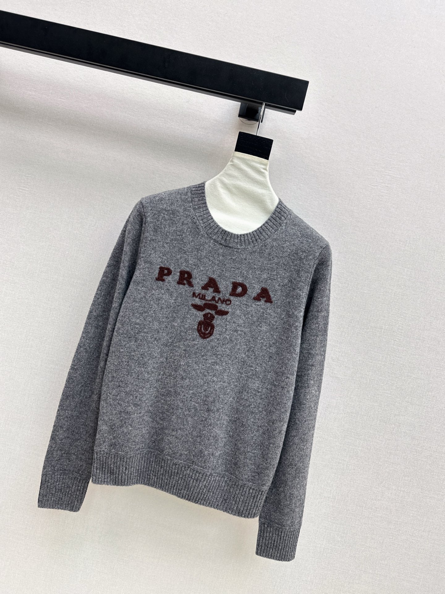 25FW latest simple pullover crew neck sweater