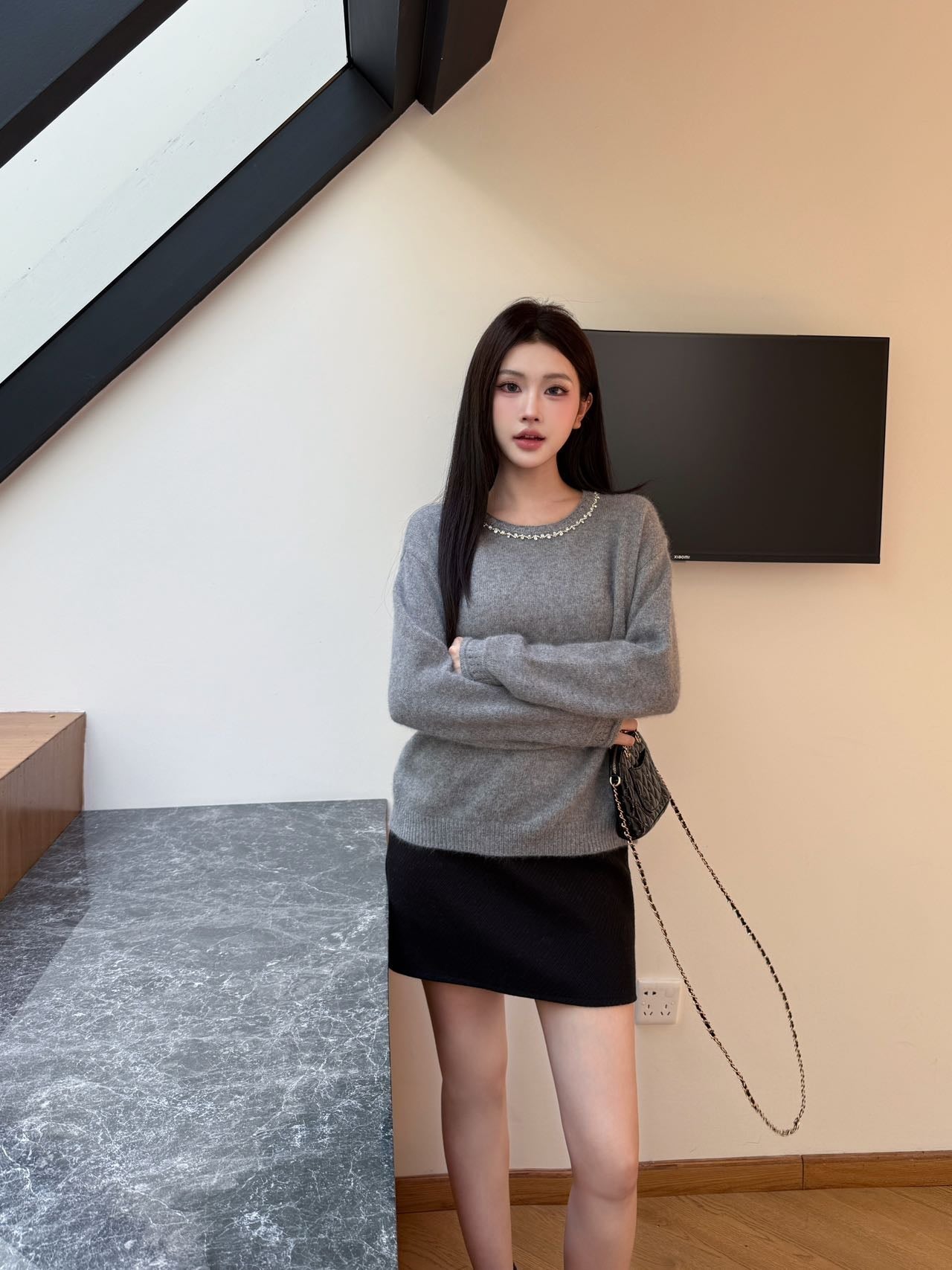 25FW latest all-match crew neck sweater