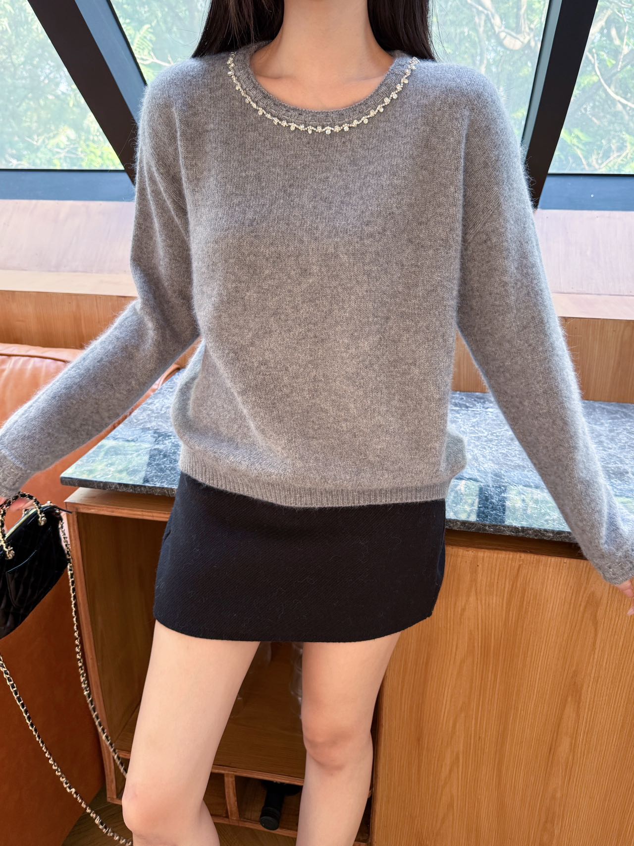 25FW latest all-match crew neck sweater
