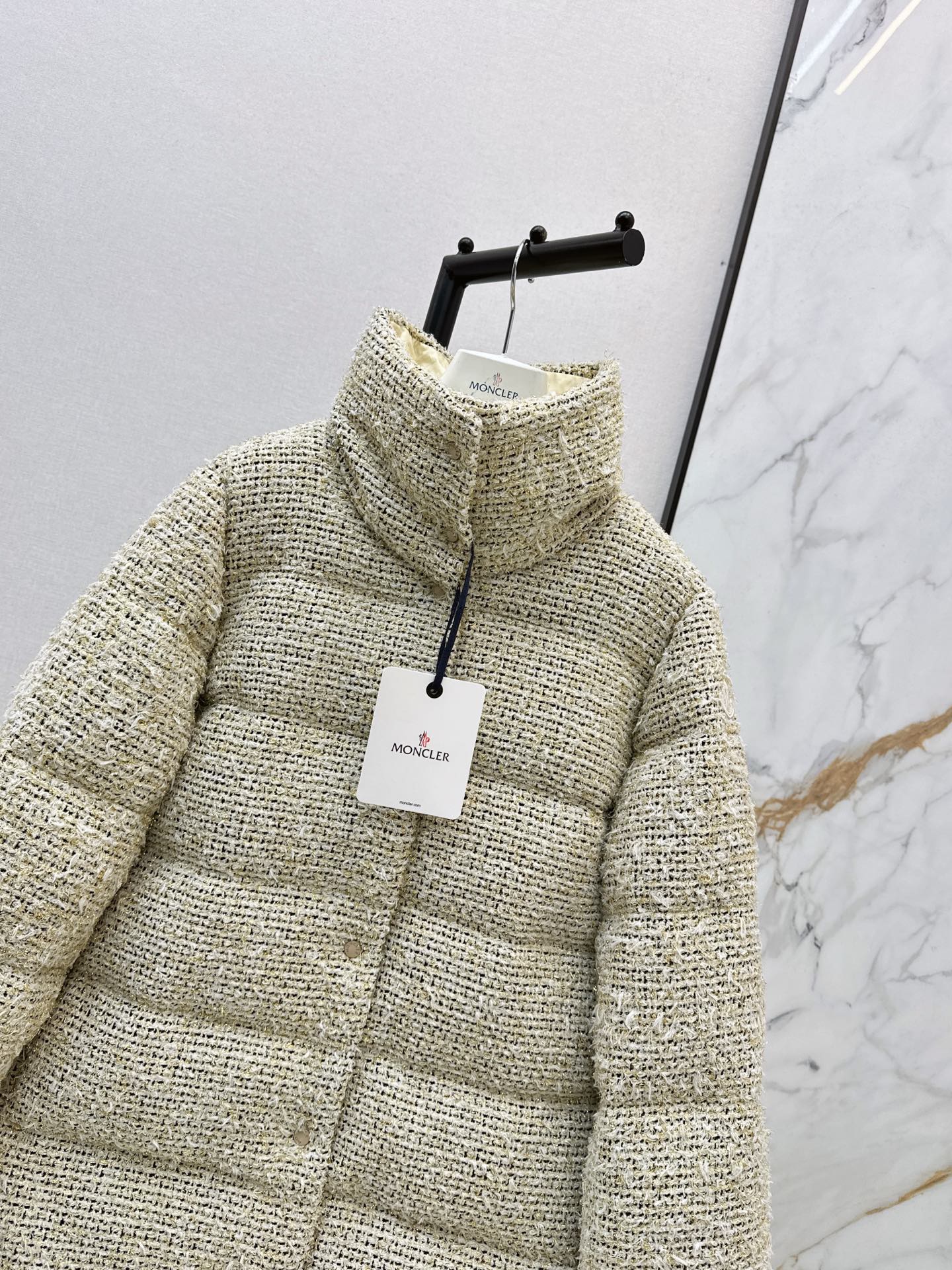 25FW latest style denim stand collar bread down jacket