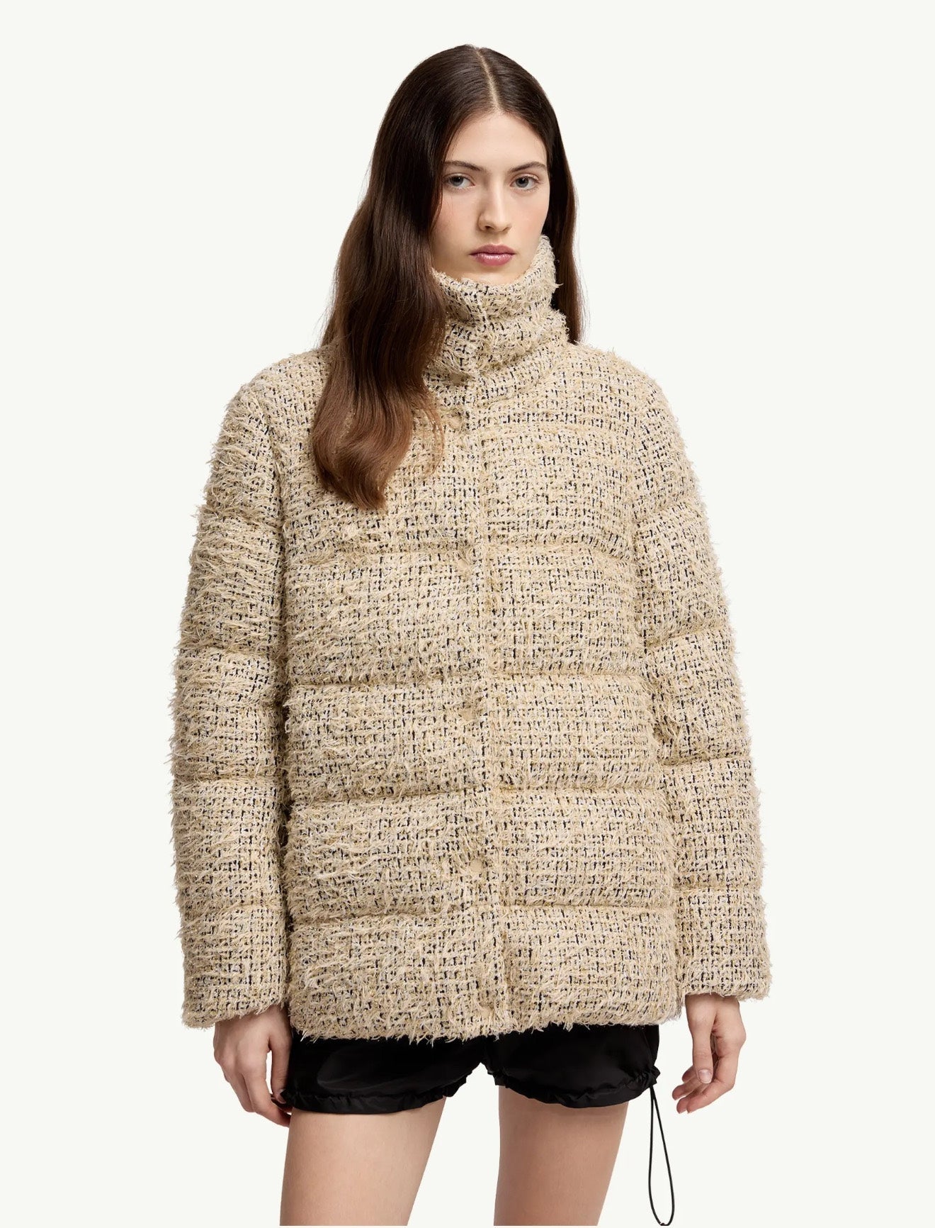 25FW latest style denim stand collar bread down jacket