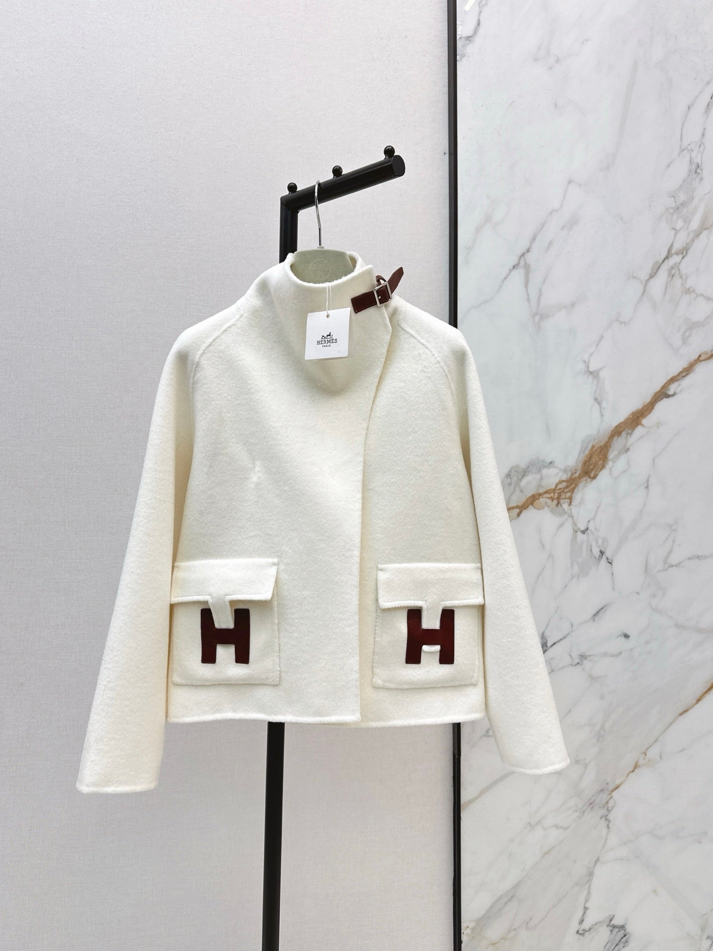 🔥HOT🔥25FW latest style Bai Fumei must-buy double-sided denim stand-up collar jacket