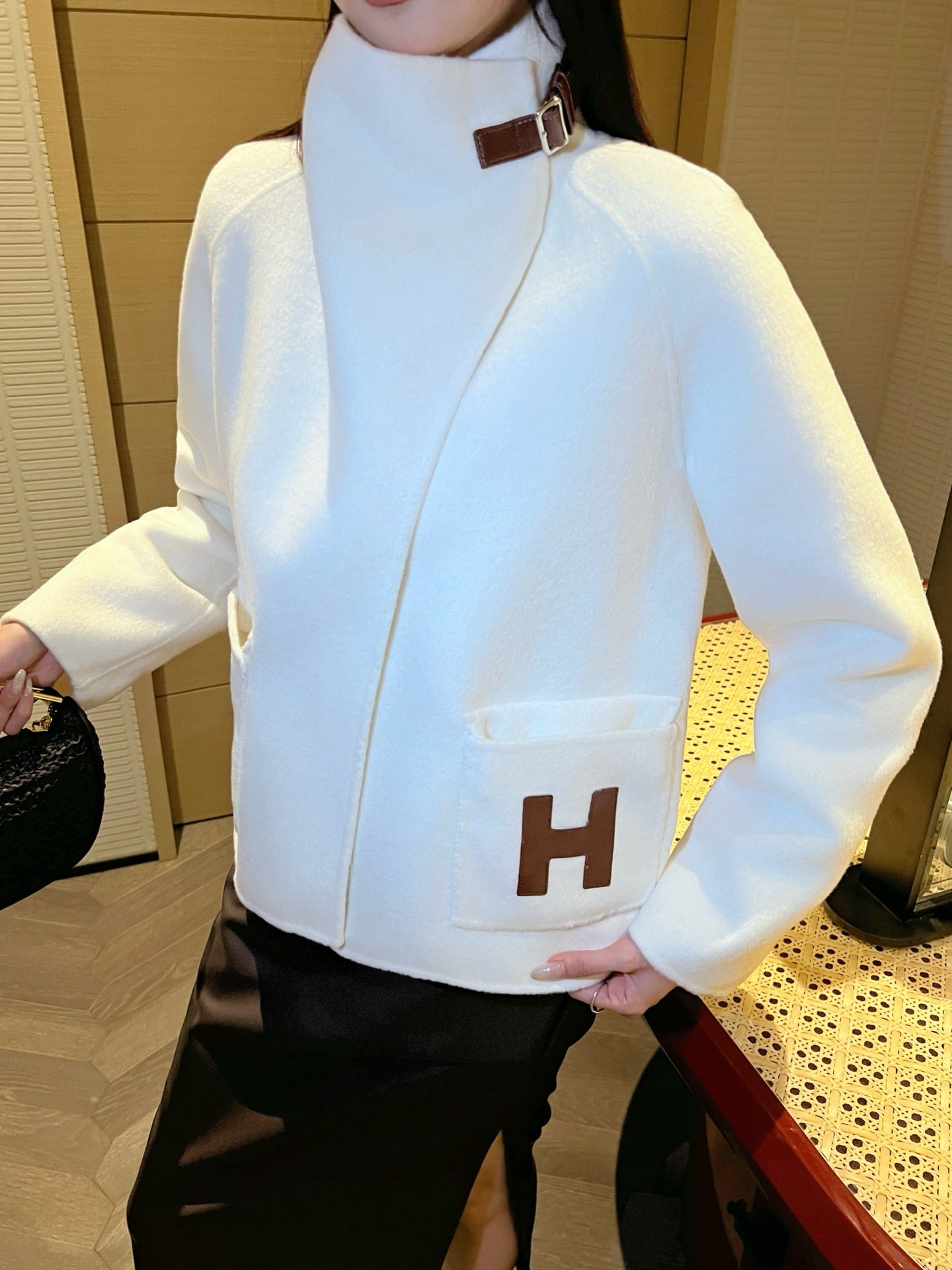 🔥HOT🔥25FW latest style Bai Fumei must-buy double-sided denim stand-up collar jacket