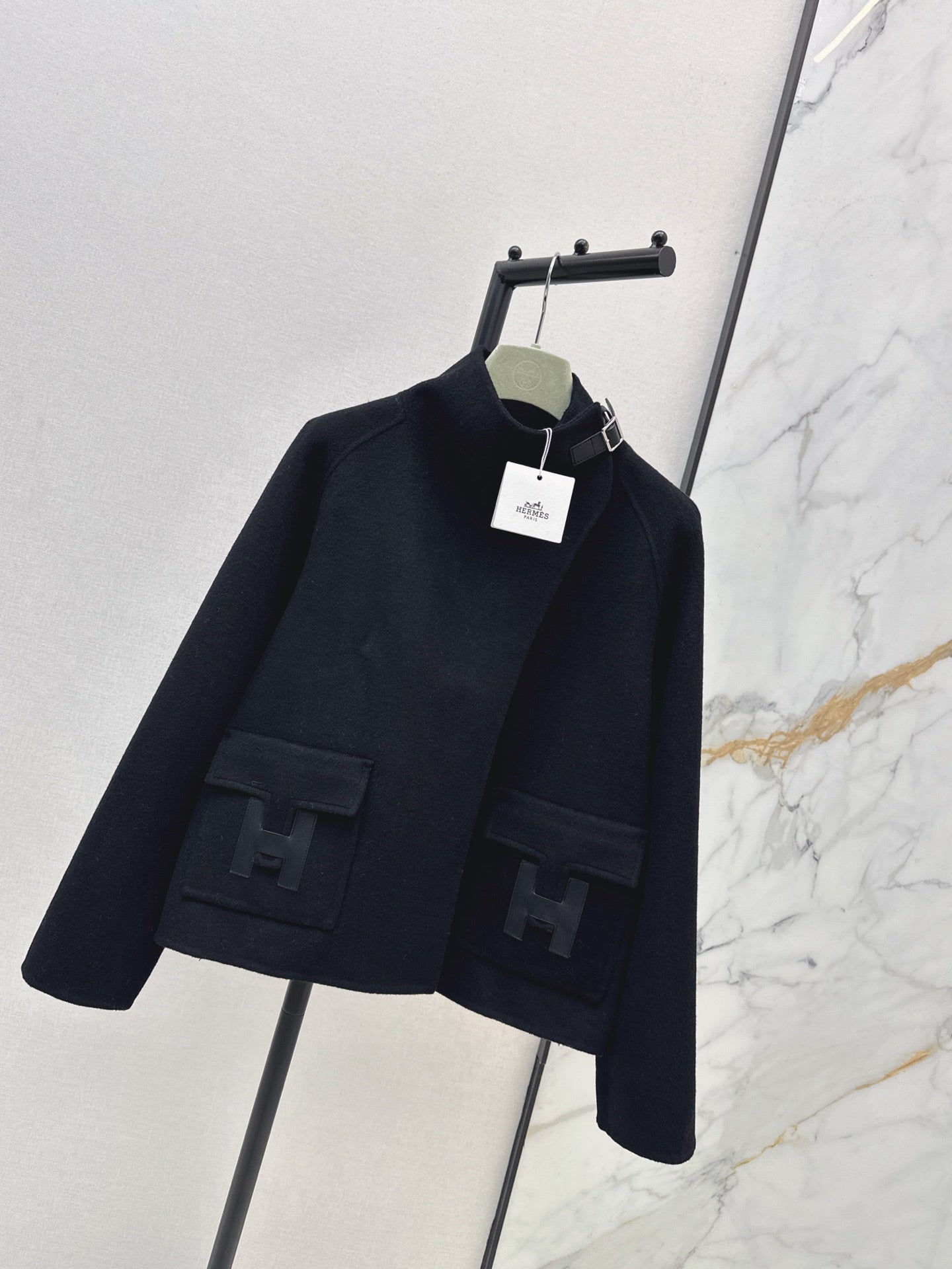 🔥HOT🔥25FW latest style Bai Fumei must-buy double-sided denim stand-up collar jacket