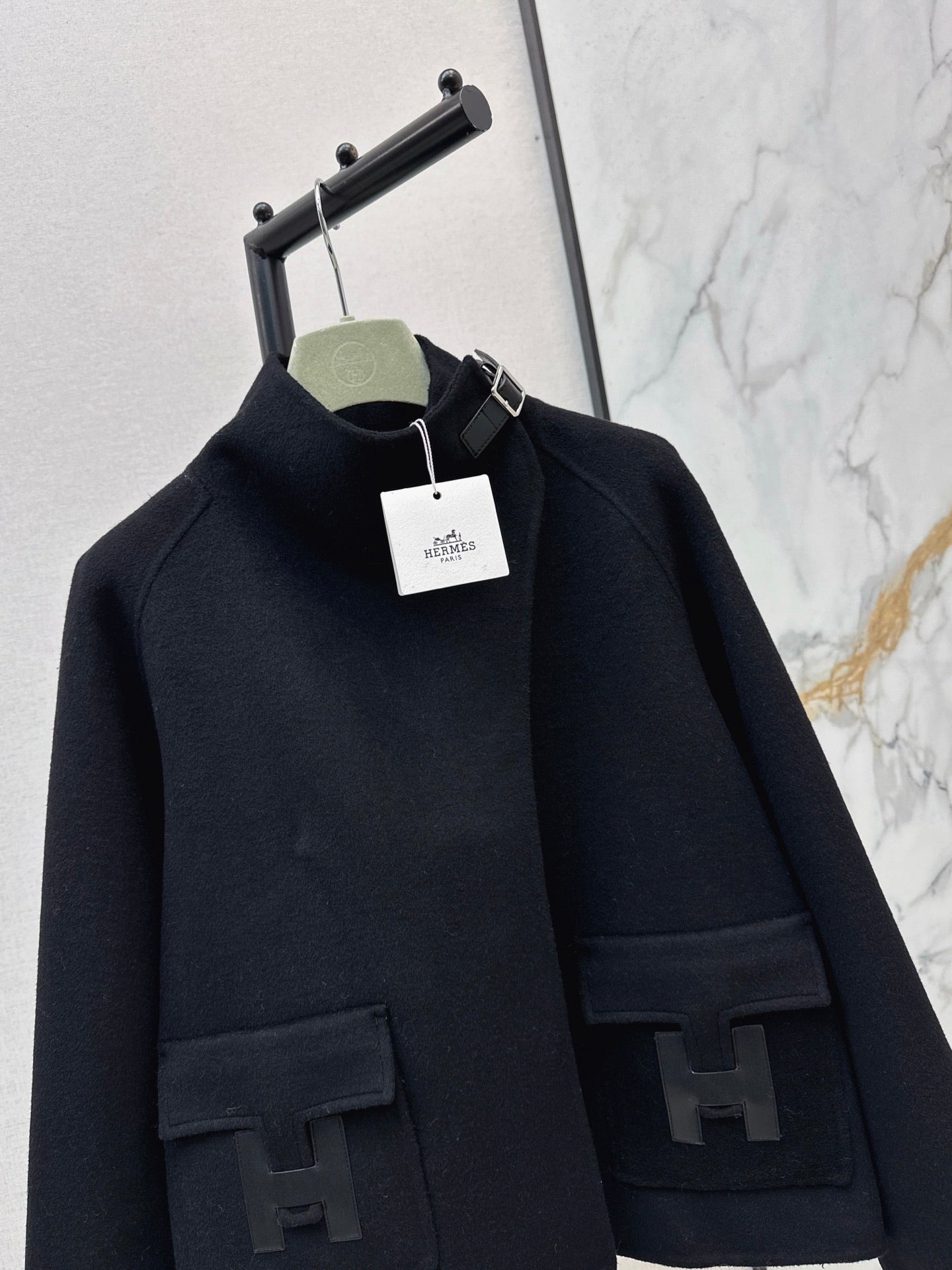 🔥HOT🔥25FW latest style Bai Fumei must-buy double-sided denim stand-up collar jacket