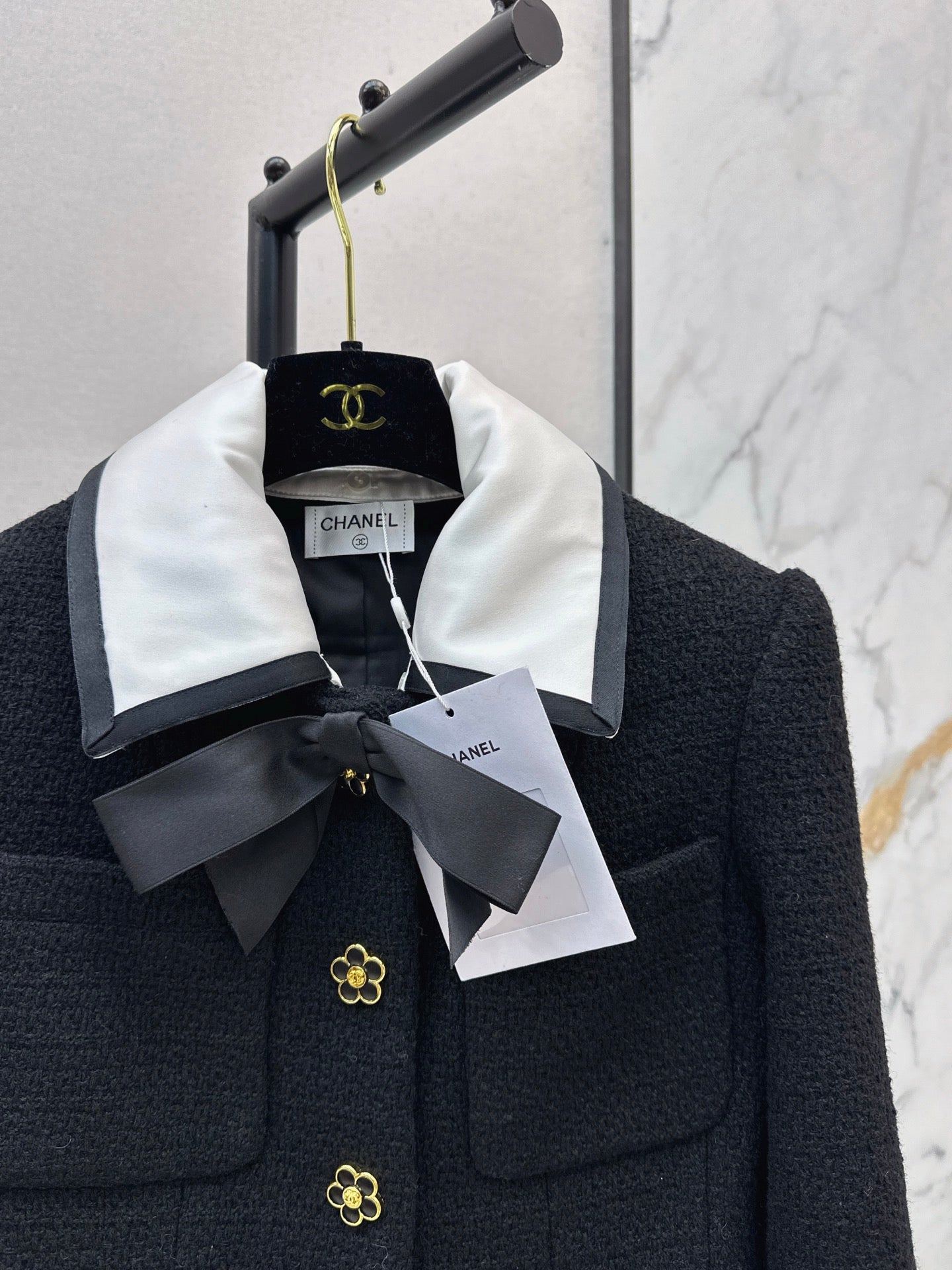 25FW new contrast color lapel jacket