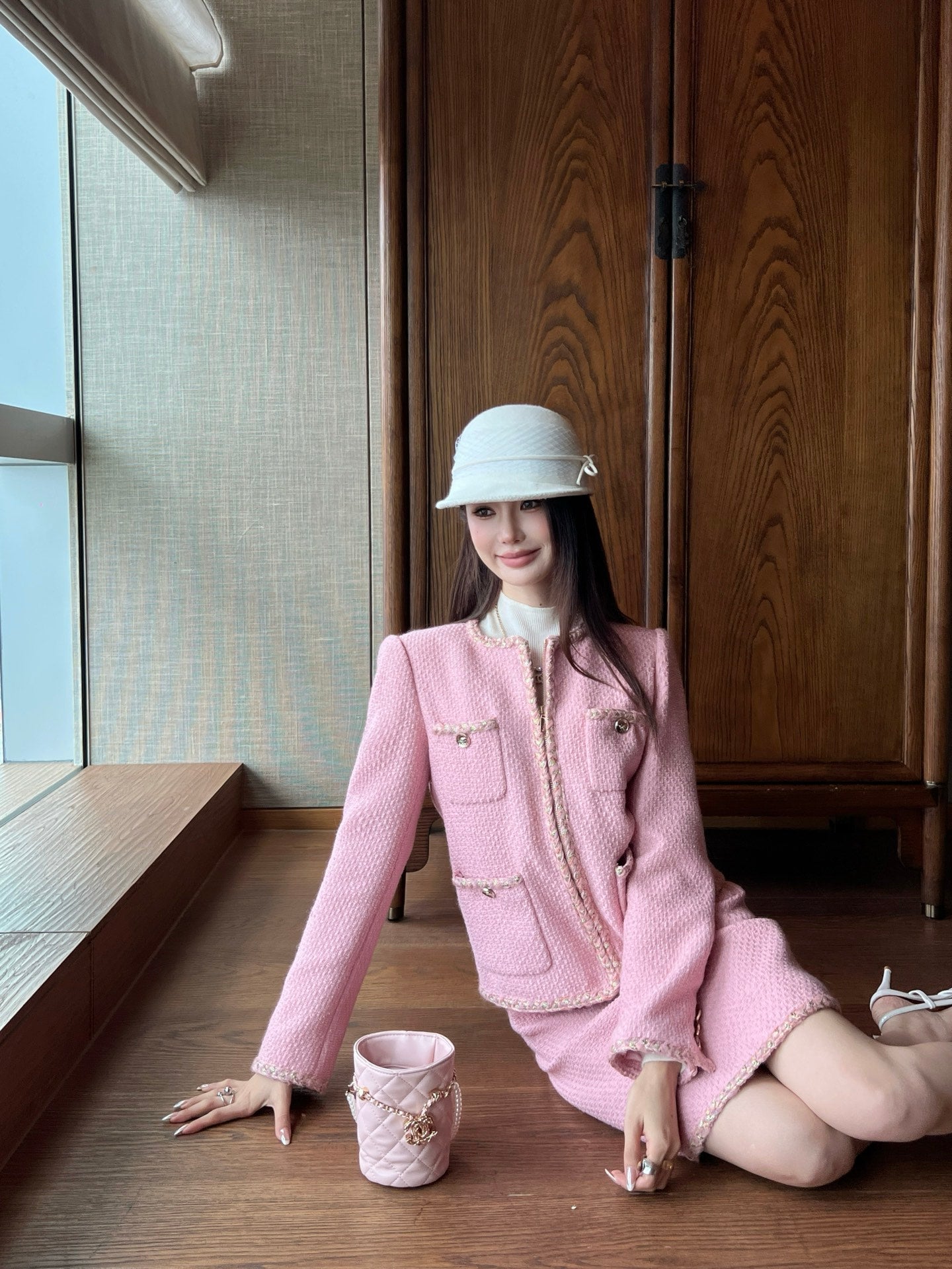 25FW new lady style duffle suit jacket