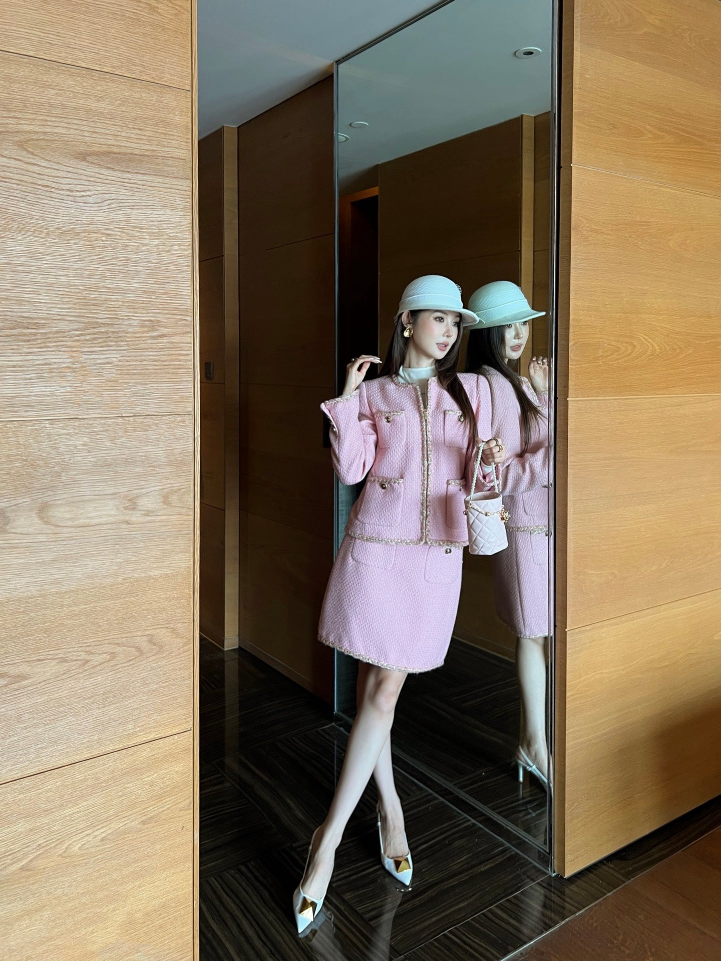 25FW new lady style duffle suit jacket