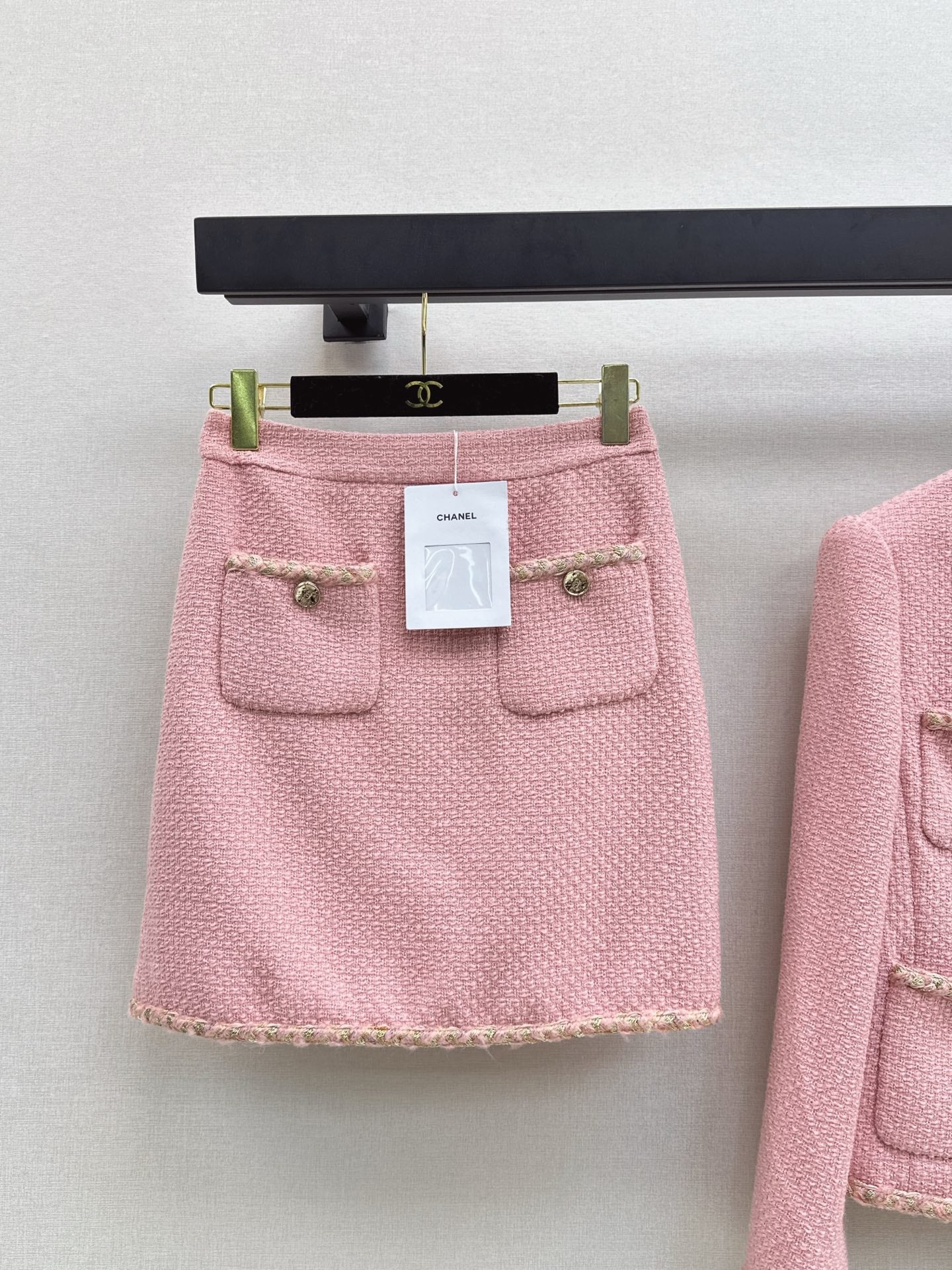 25FW new lady style tweed suit skirt