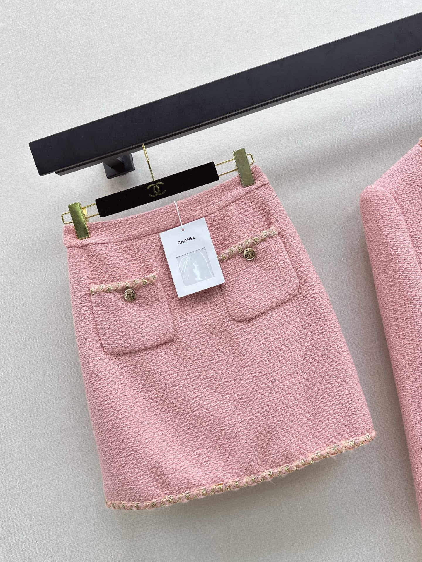 25FW new lady style tweed suit skirt