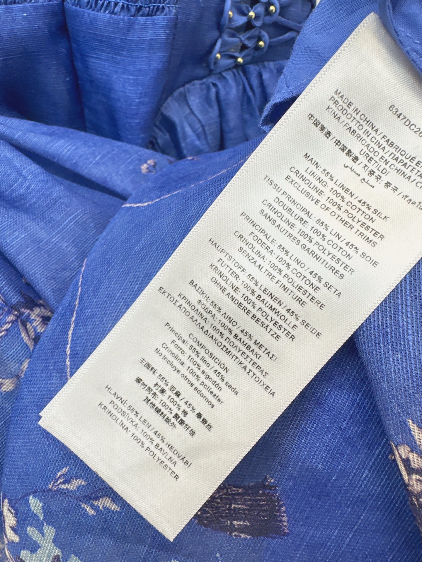 26SS latest resort style nautical blue long suspender dress