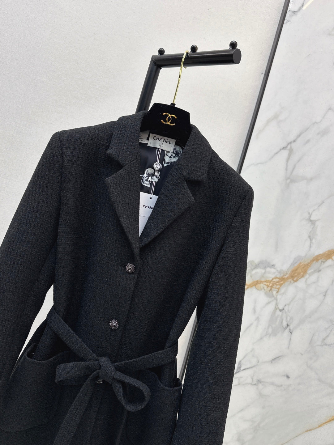 25FW latest small fragrant style woven slub tweed jacket