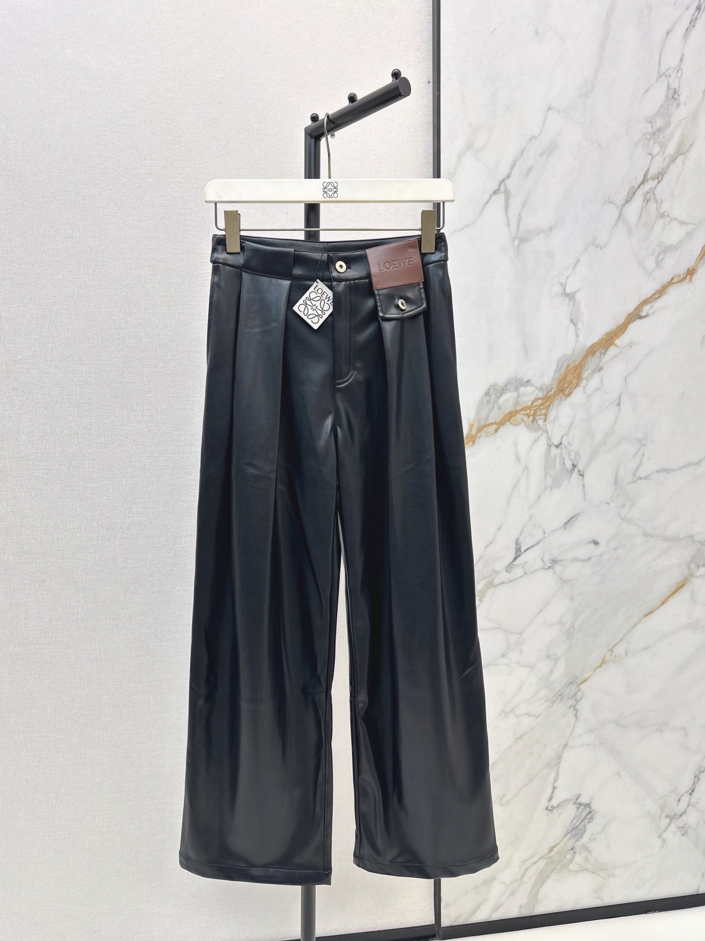 25FW NEW pu leather pants