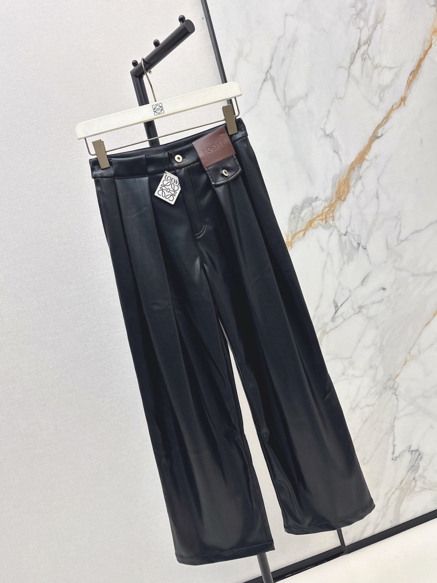 25FW NEW pu leather pants