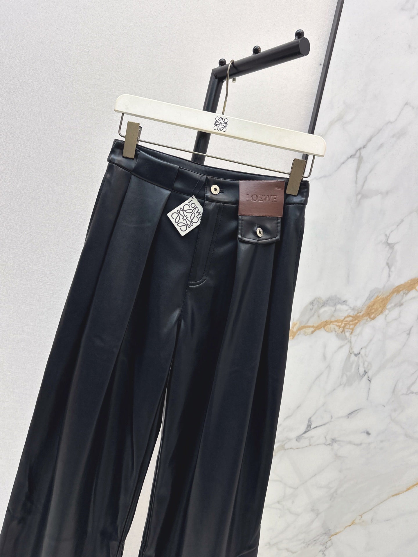 25FW NEW pu leather pants