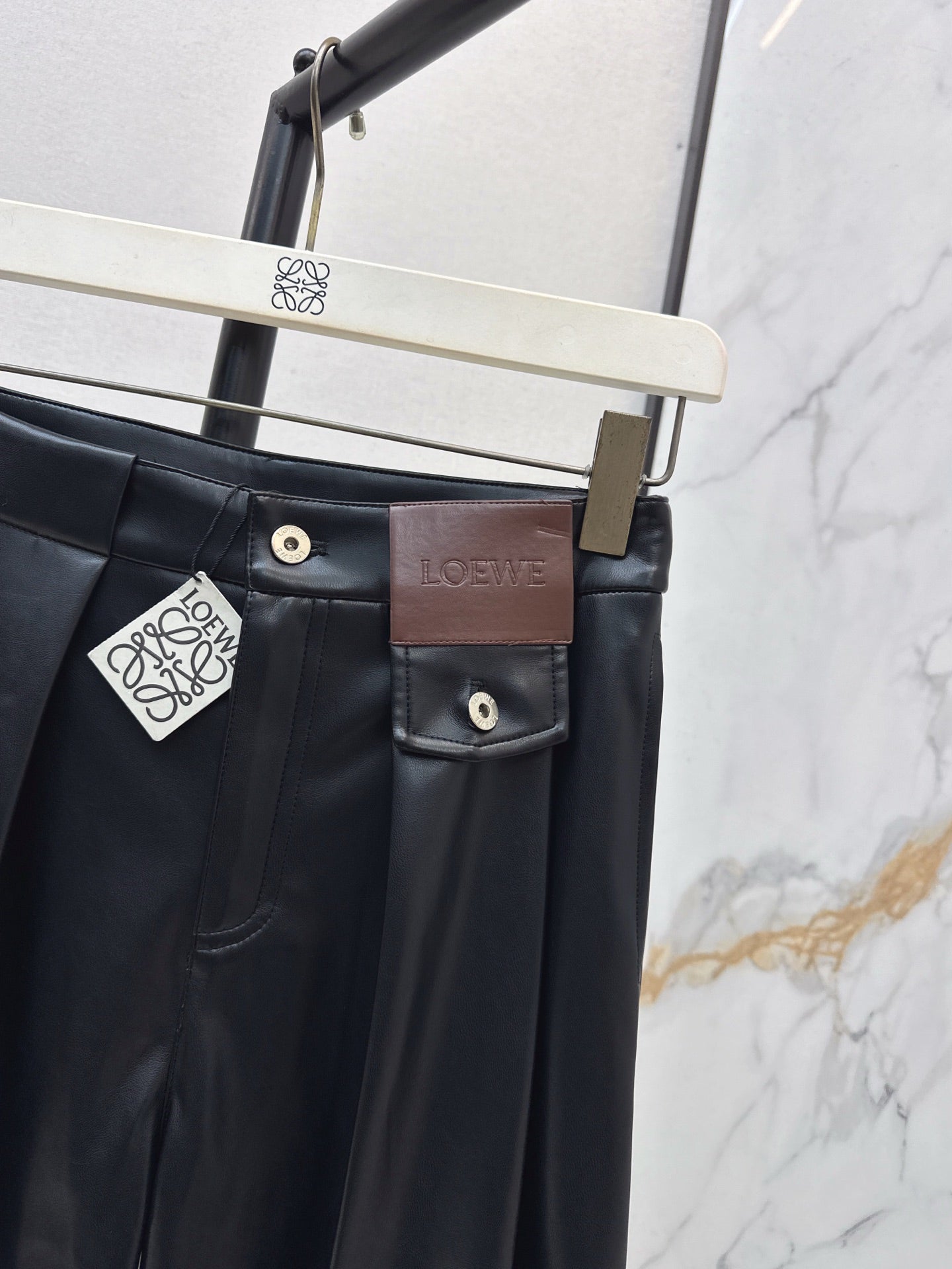 25FW NEW pu leather pants