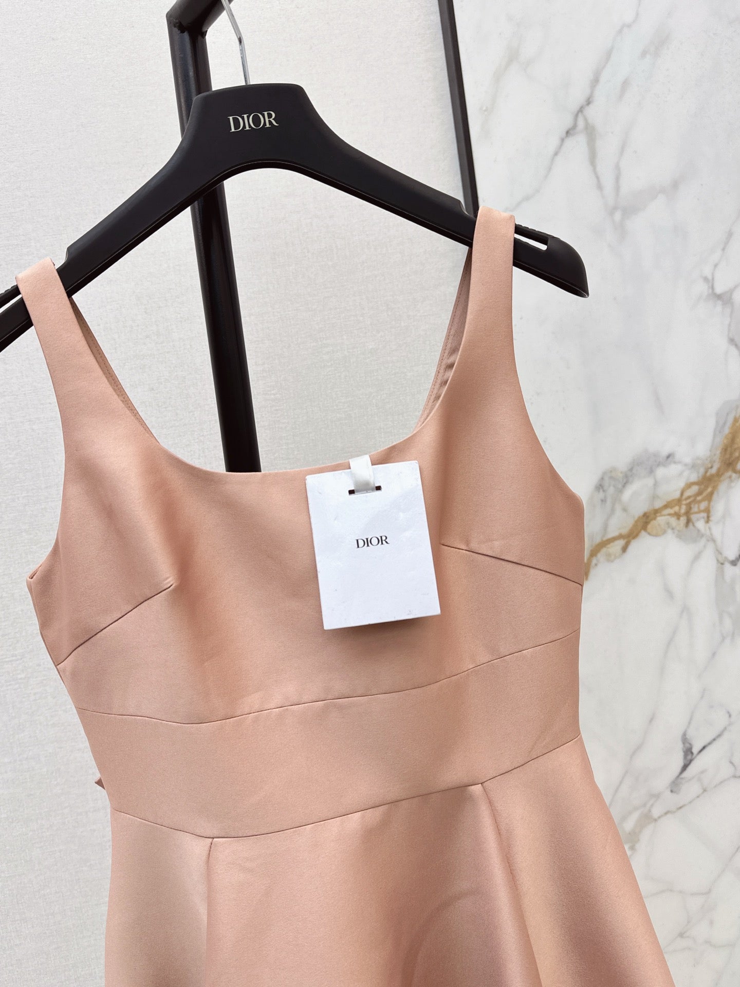 26SS New Hepburn Style Back Bow Sleeveless Dress