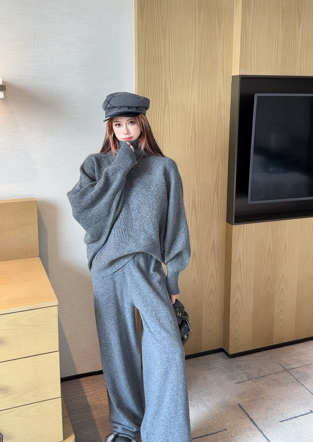 25FW new lazy style wool suit