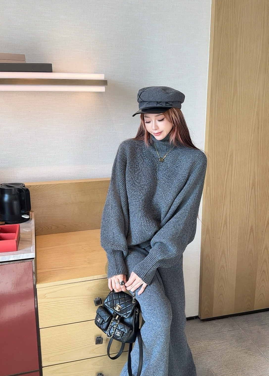 25FW new lazy style wool suit