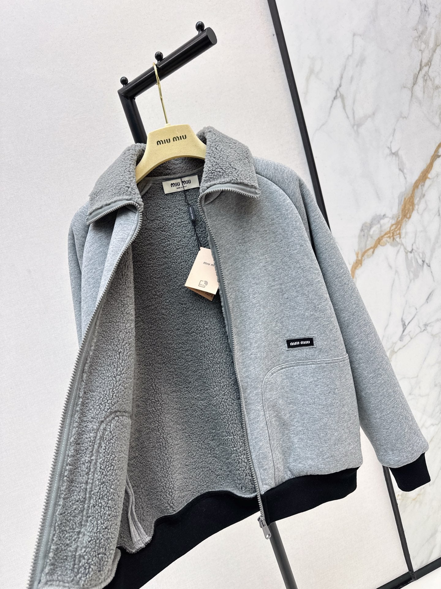 25FW new environmentally friendly lamb wool casual jacket