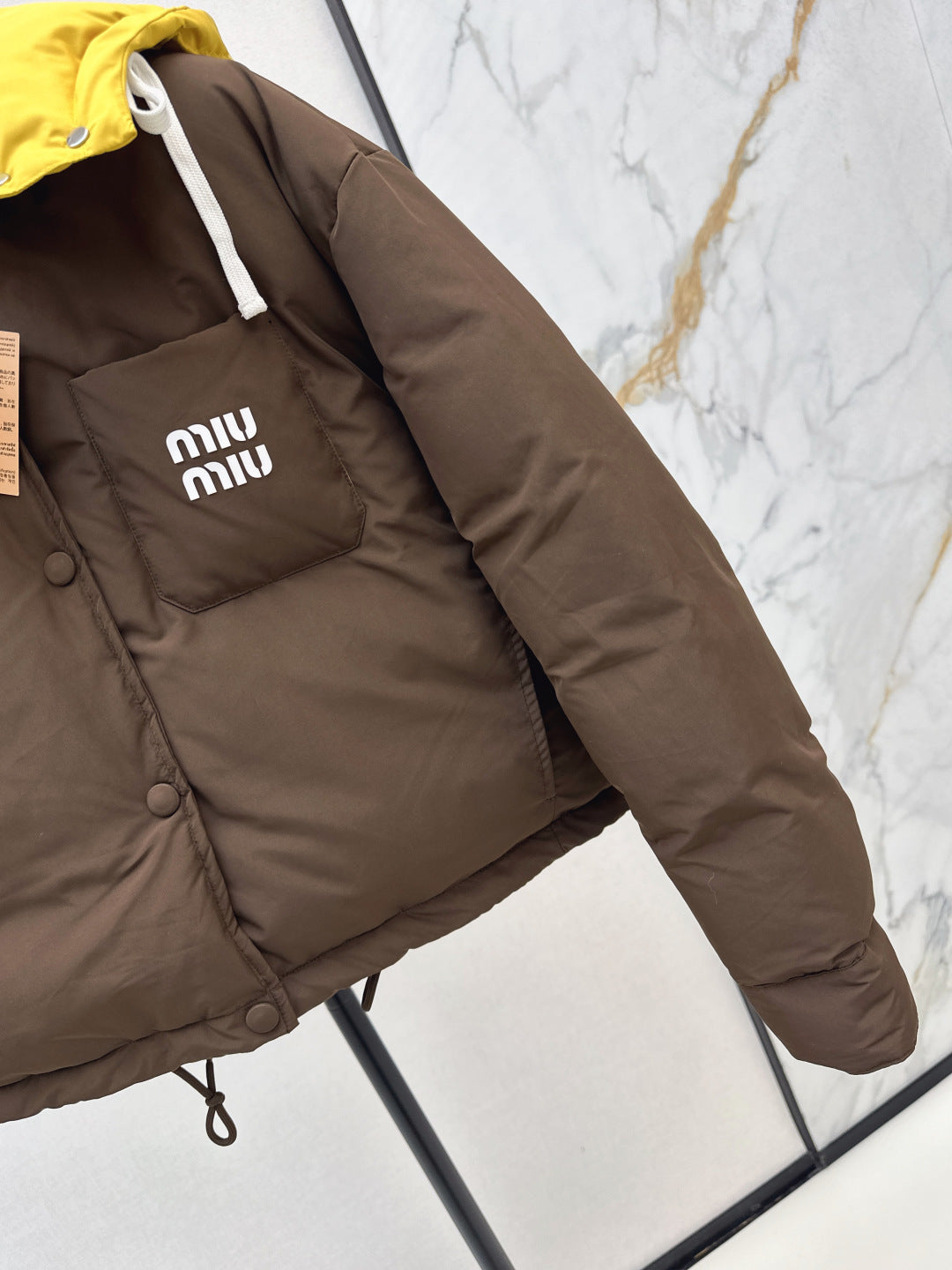 25FW Latest Contrast Color Hooded Bakery Down Jacket
