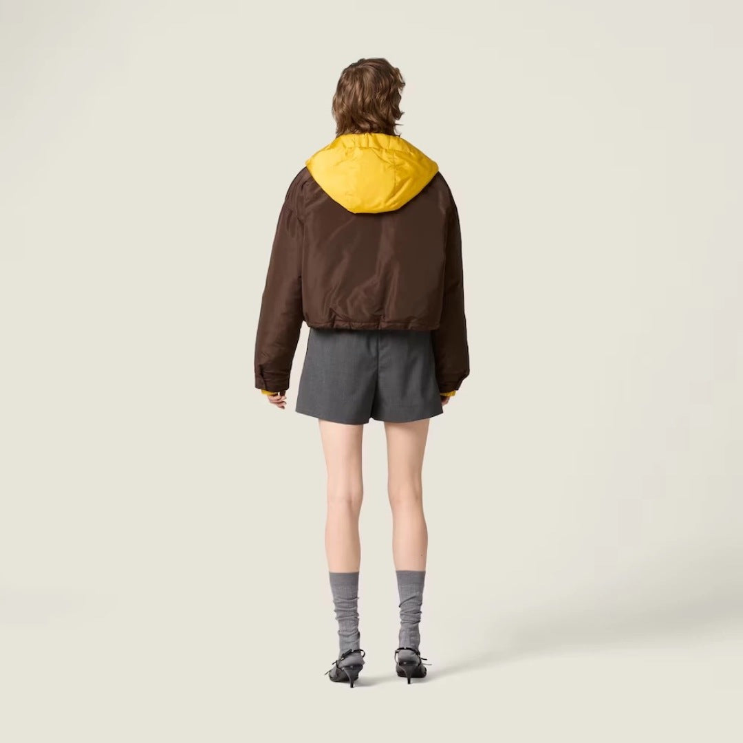 25FW Latest Contrast Color Hooded Bakery Down Jacket