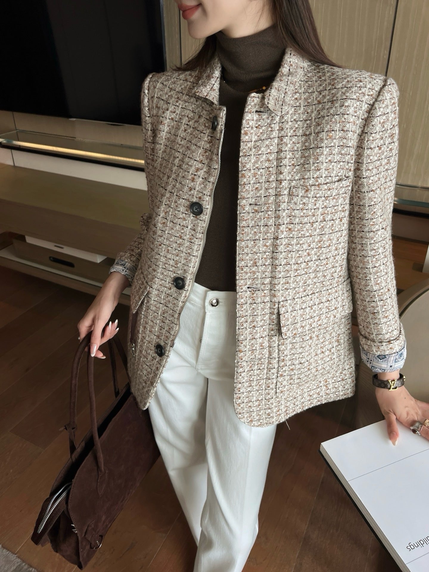 26SS new high-end stand collar jacket