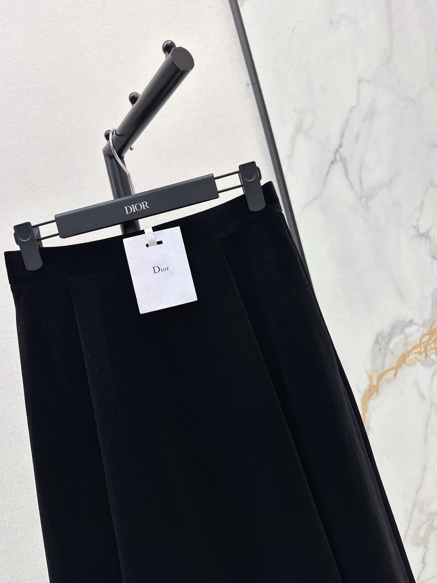 25FW new black velvet skirt