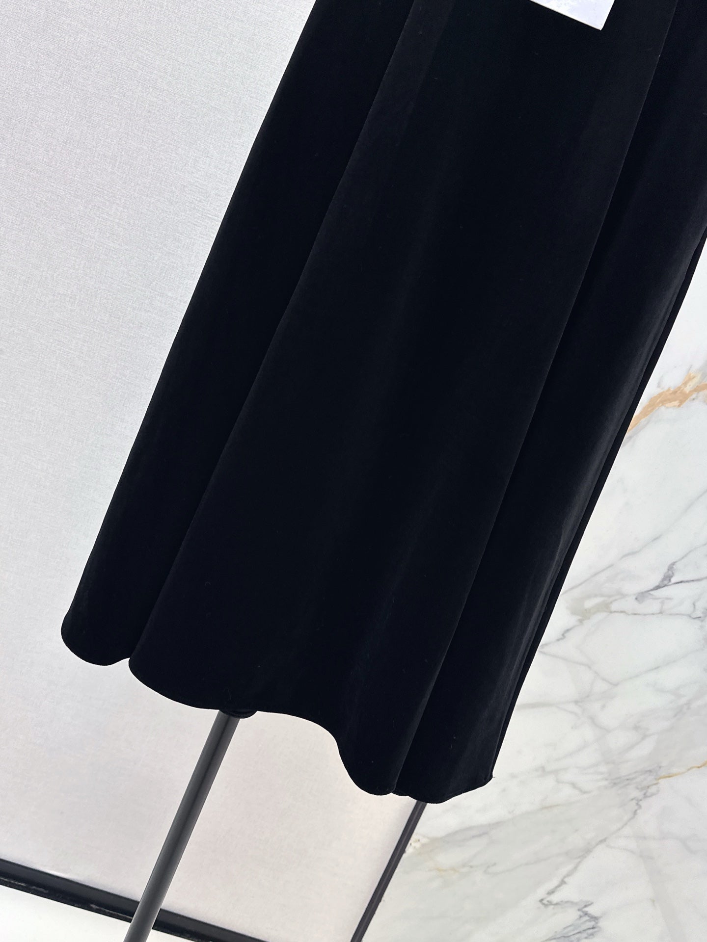 25FW new black velvet skirt