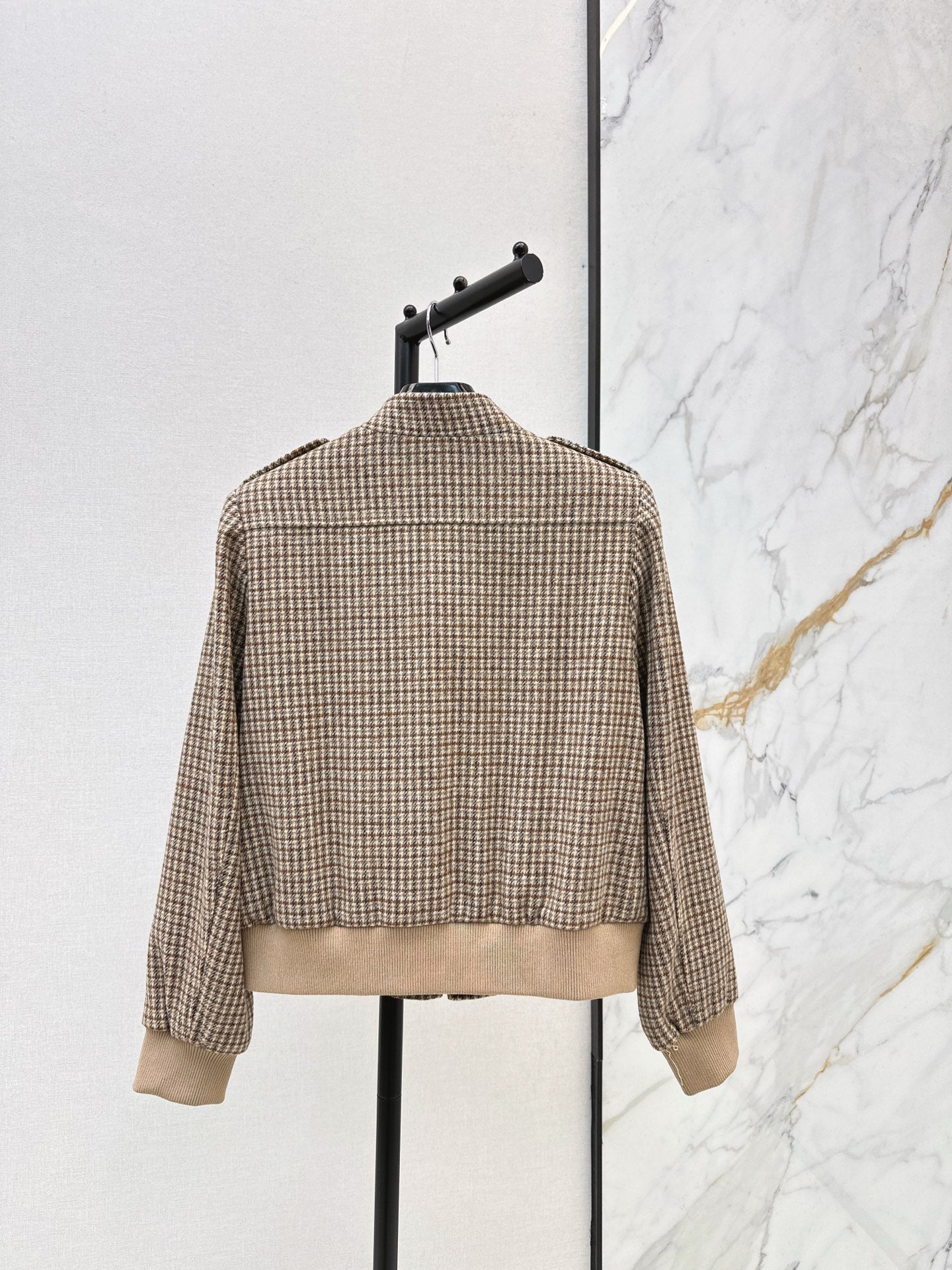 25FW new wool houndstooth jacket
