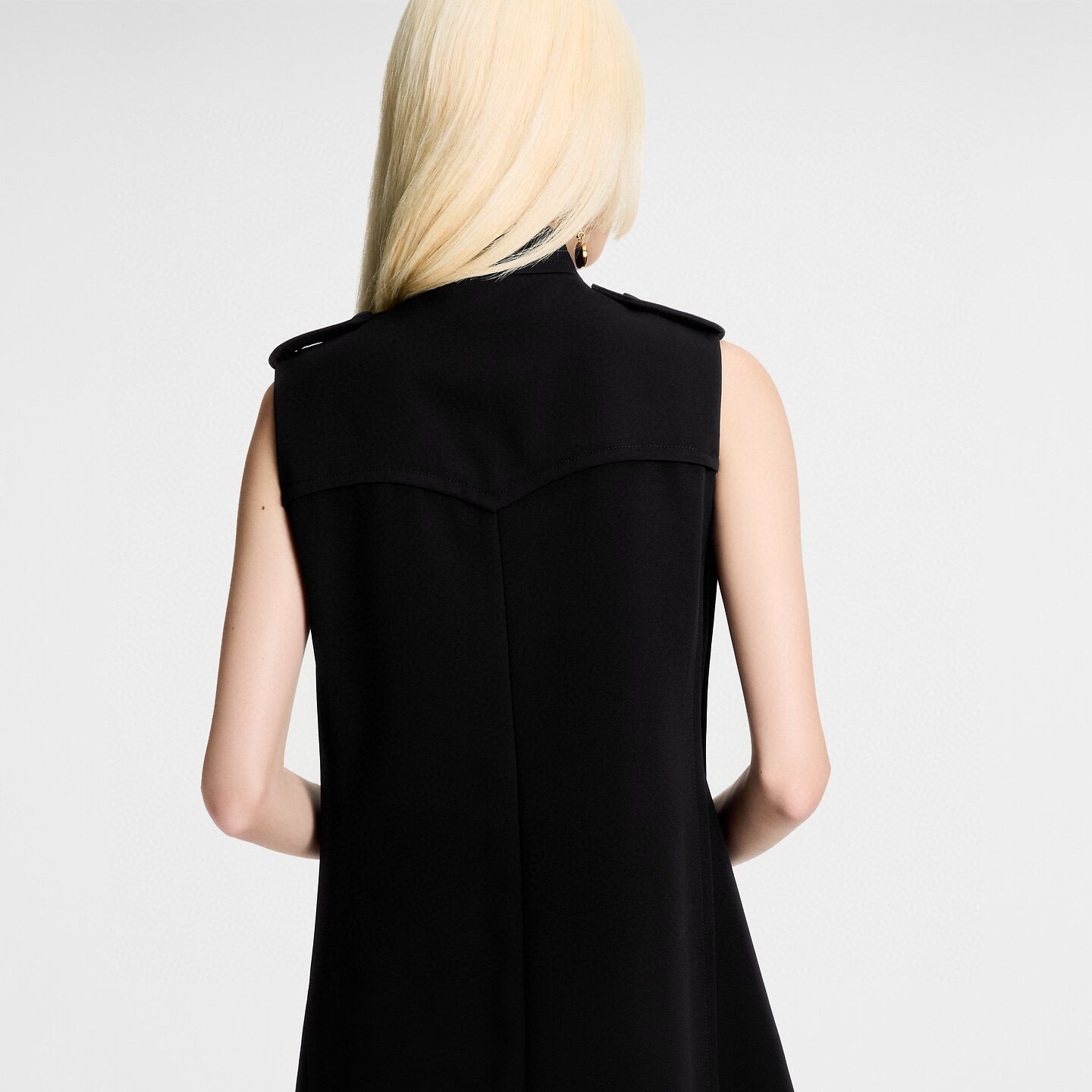 25FW  zip-up sleeveless dress