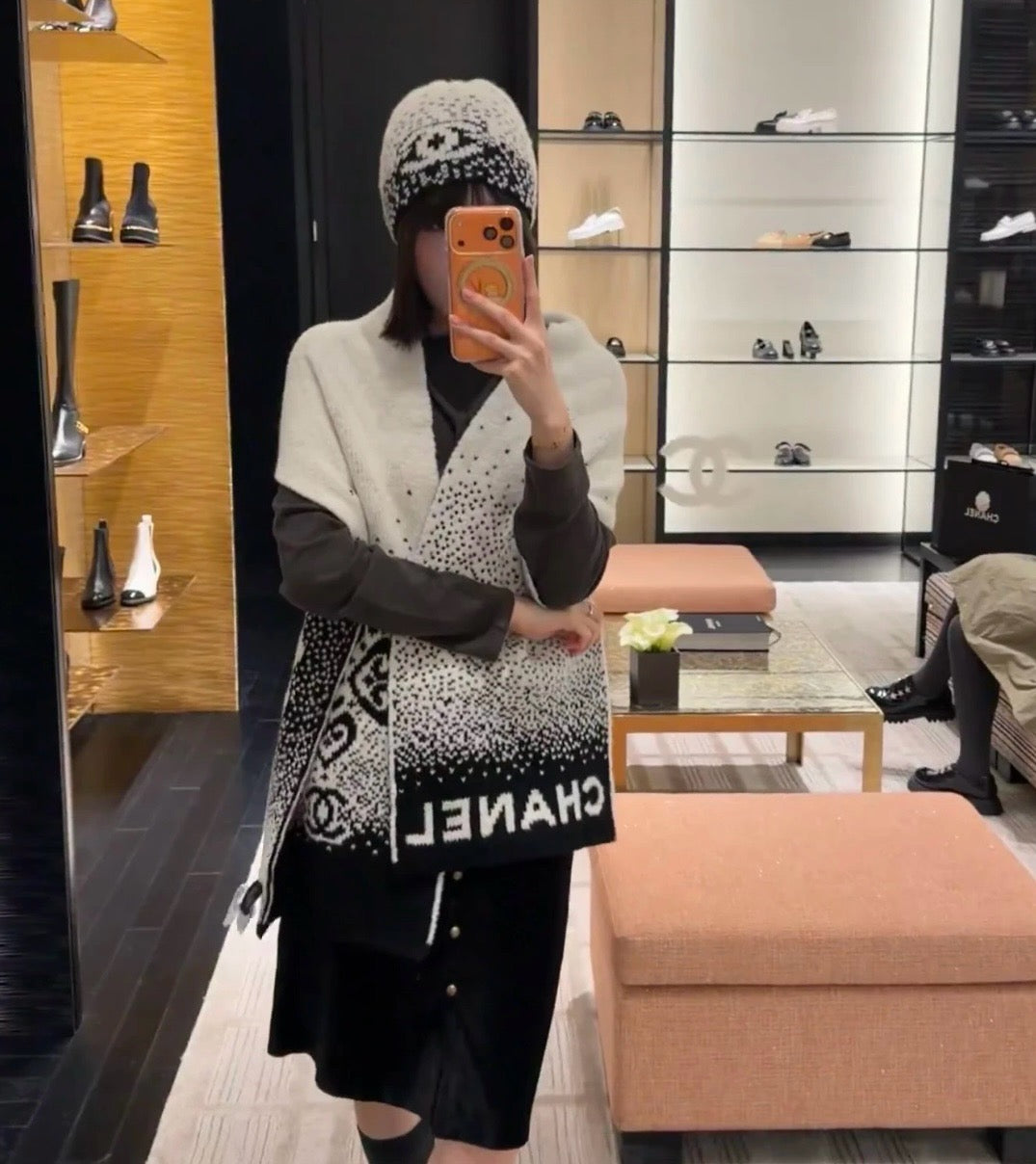 25FW NEW cashmere hat scarf