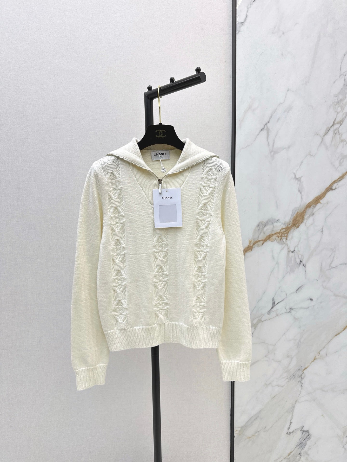 25FW  zip knit jumper