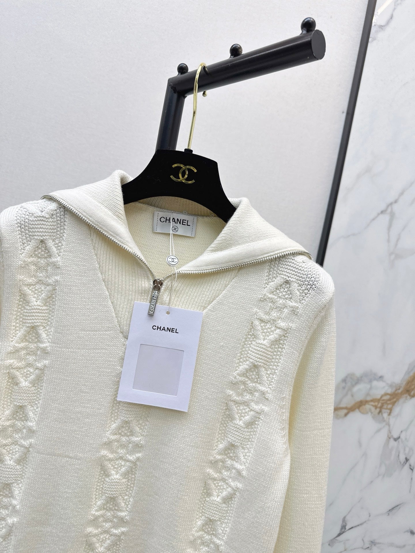 25FW  zip knit jumper