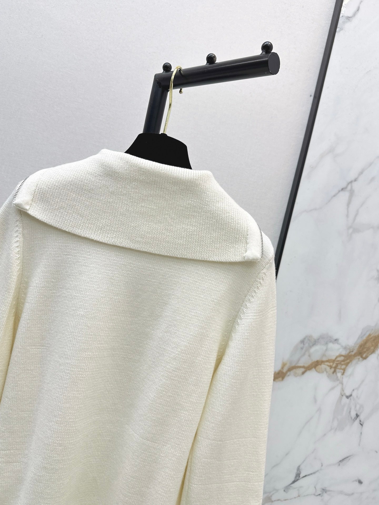 25FW  zip knit jumper